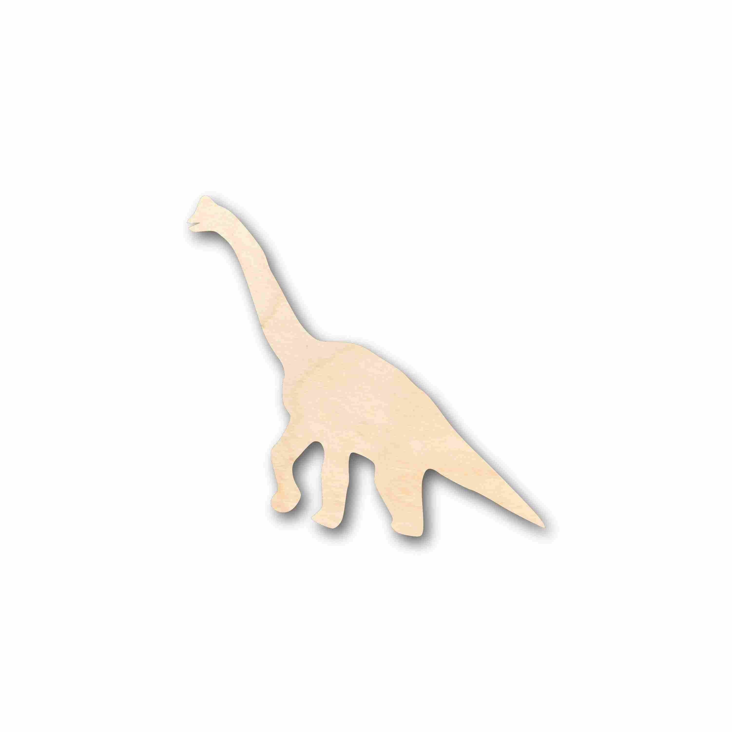 Unfinished DIY Craft Wood Sauropod Dinosaur Silhouette - Up to 46 Inches for Creative Projects