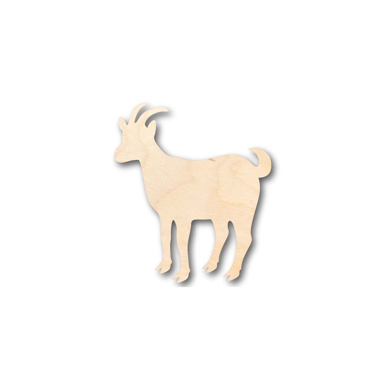 DIY Unfinished Wood Goat Shape Farm Animal Craft up to 46 Inches