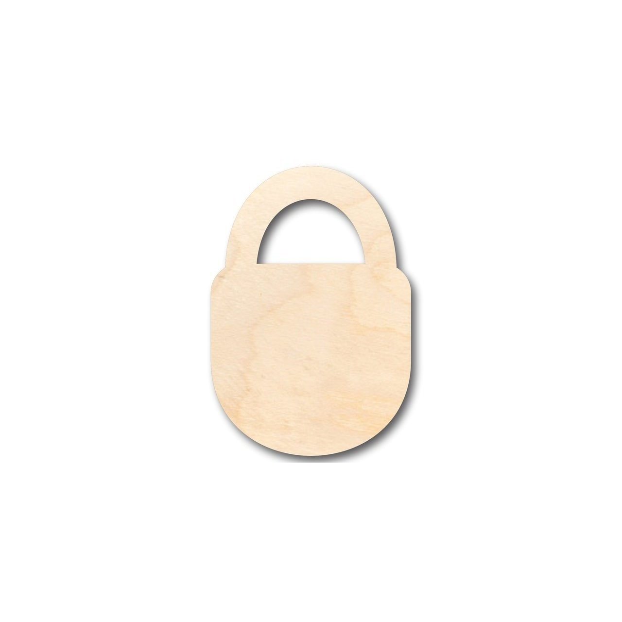 Unfinished Baltic Birch Wood Padlock Shapes for DIY Crafts - Up to 46 Pieces and 24 Inches in Size