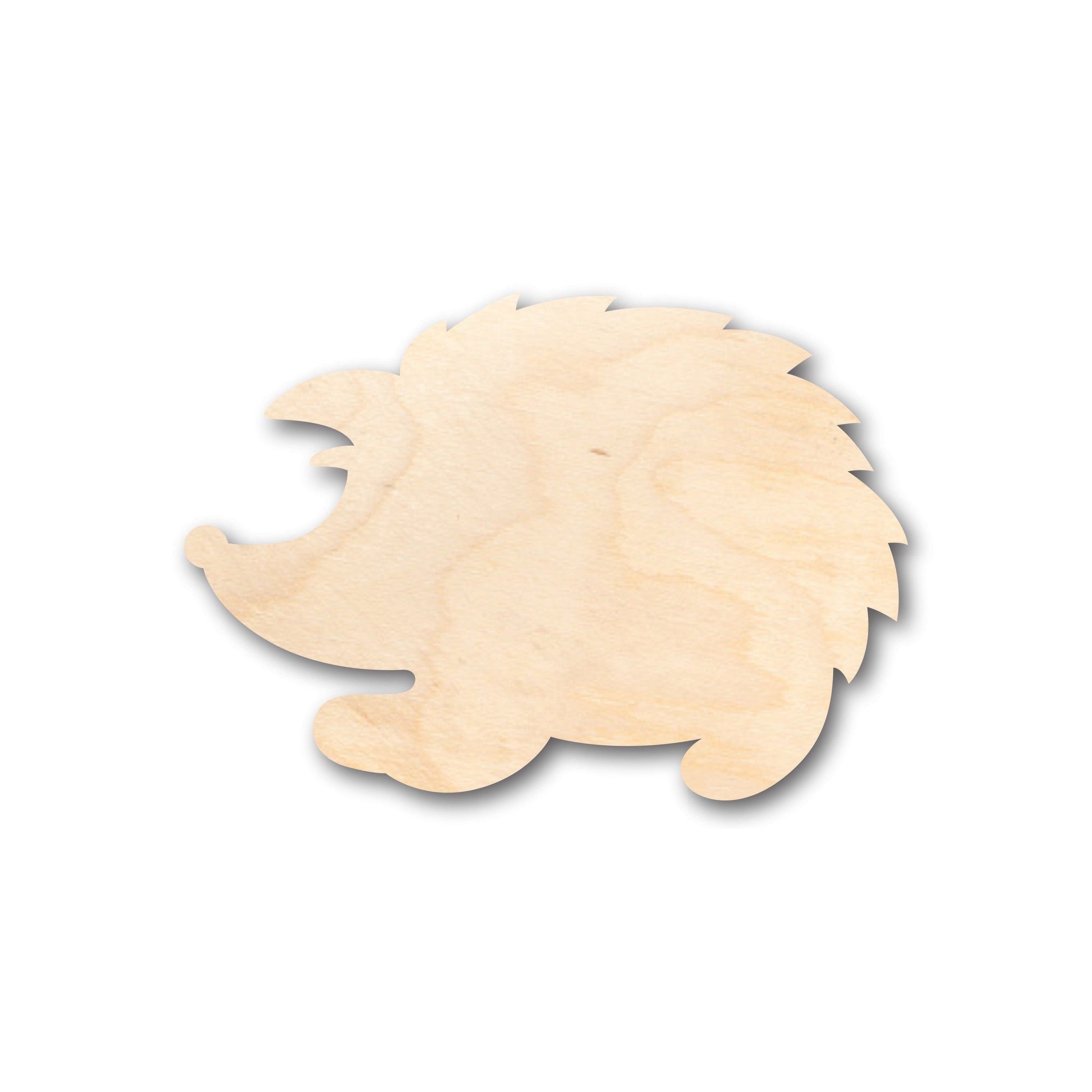 Unfinished Baltic Birch Wood Baby Porcupine Shape Craft Items for Up to 46 DIY Projects