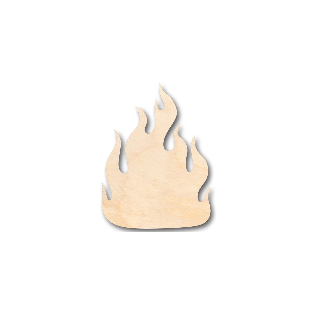 Unfinished Wood Fire Shape - Ideal for Firefighter Crafts - Up to 46 DIY Projects