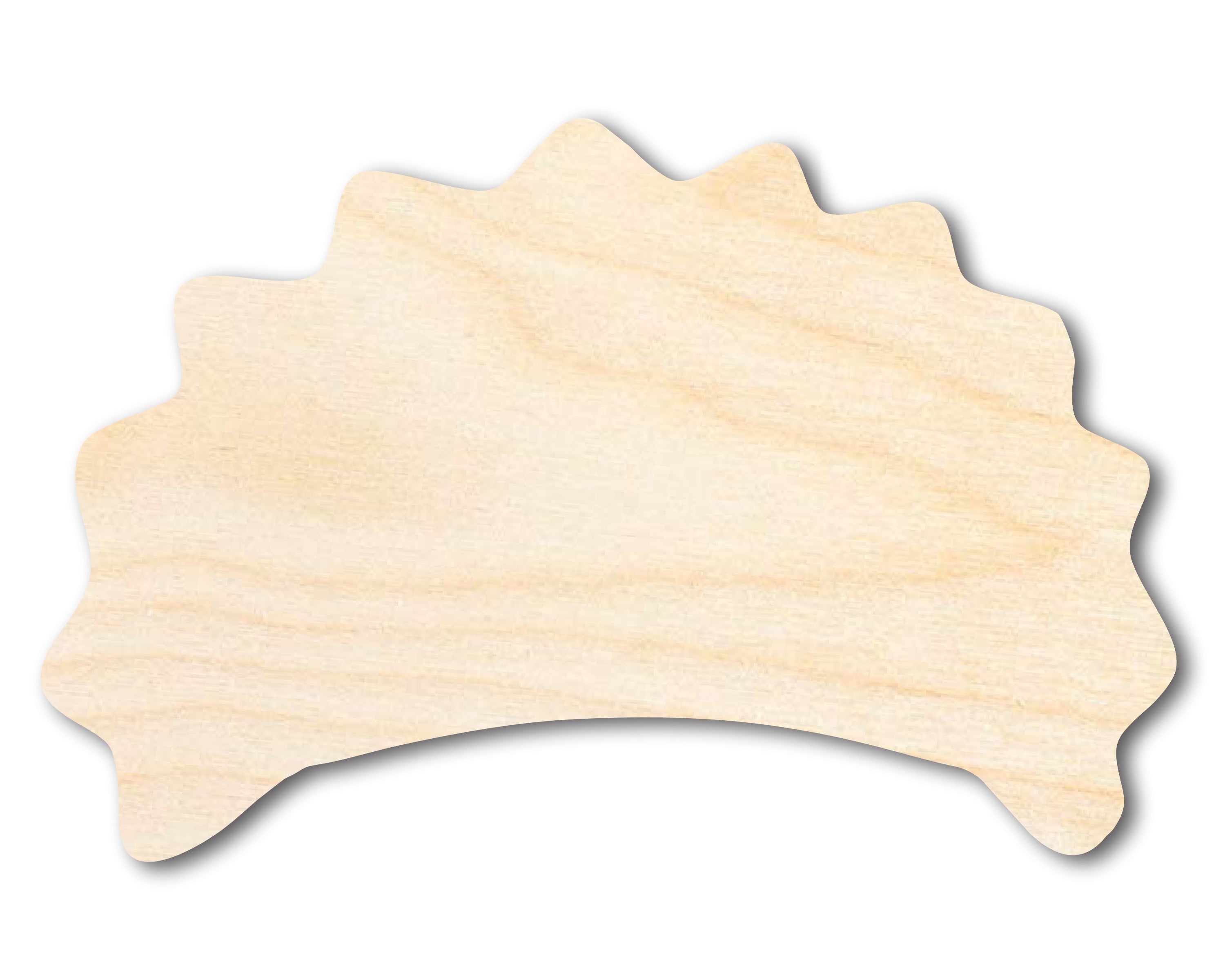 Unfinished Baltic Birch Wood Pierogi Silhouette Shape for Crafts (Up to 36')