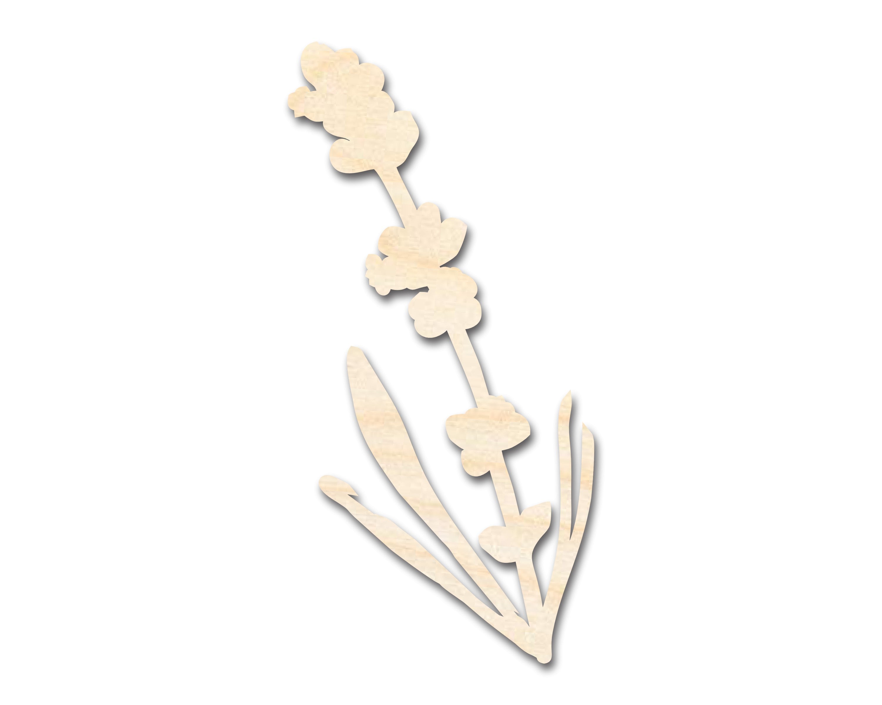 DIY Unfinished Baltic Birch Lavender Shape Cutouts up to 46 Inches