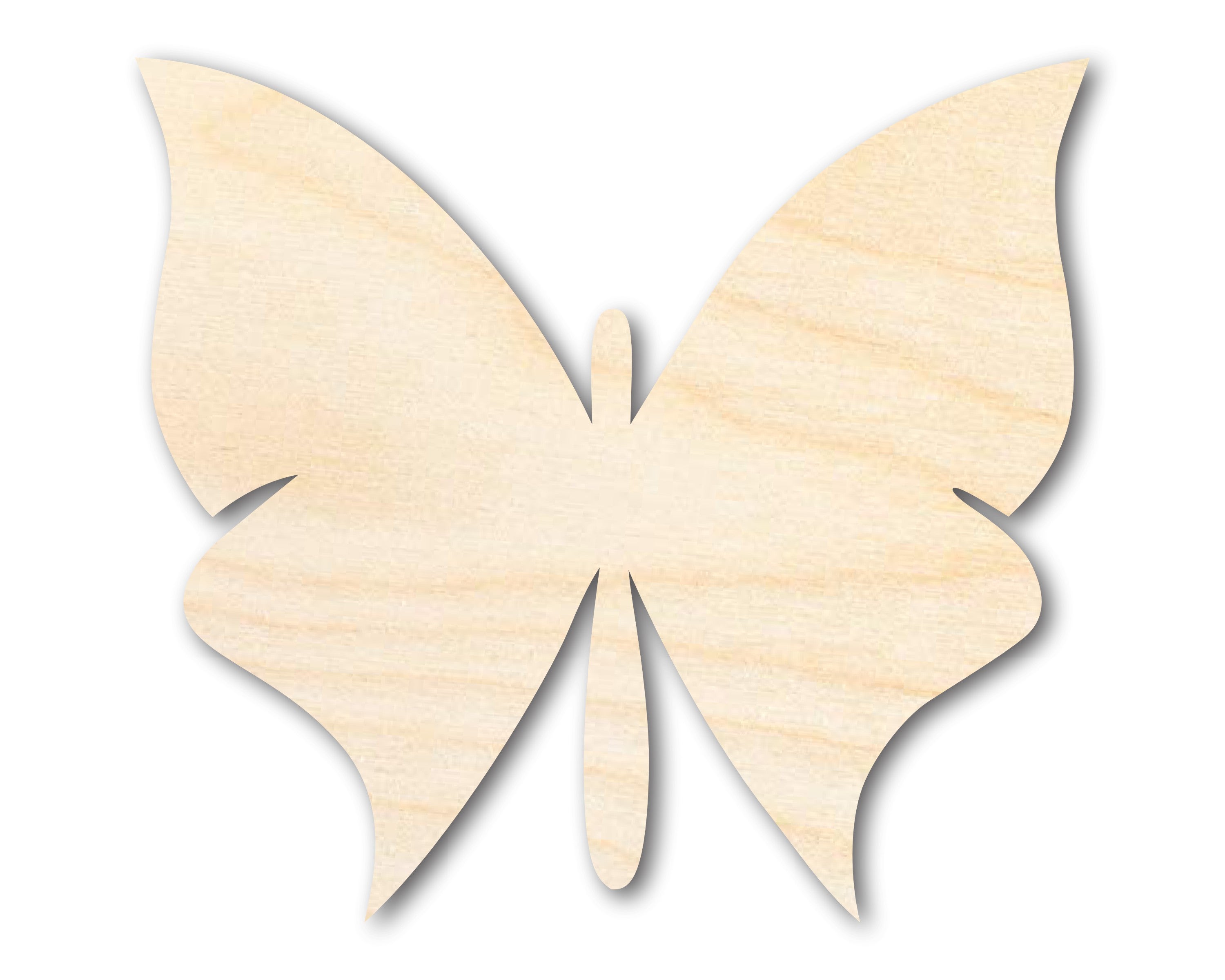Unfinished Baltic Birch Wood Butterfly Silhouette - Ideal for Animal Crafts with up to 46 DIY Possibilities