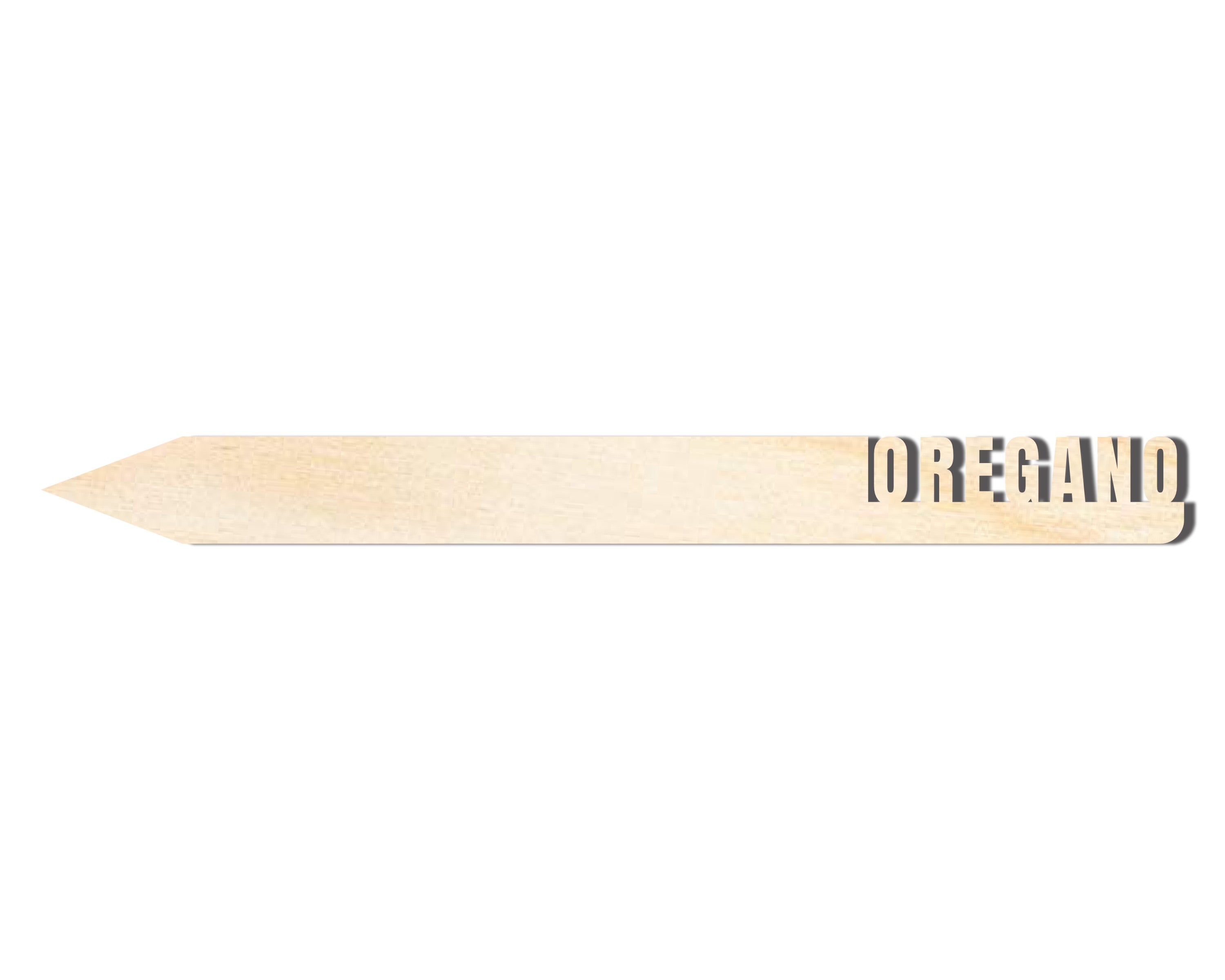 Unfinished DIY Craft Cutout Wood Oregano Garden Stake for Up to 24 Do - It - Yourself Projects
