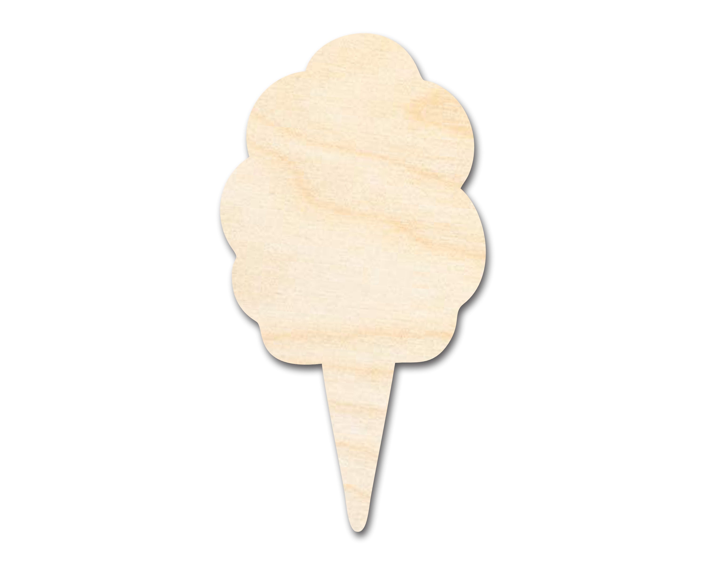 DIY Unfinished Baltic Birch Wood Fluffy Cotton Candy Shape Cutouts up to 46 Inches