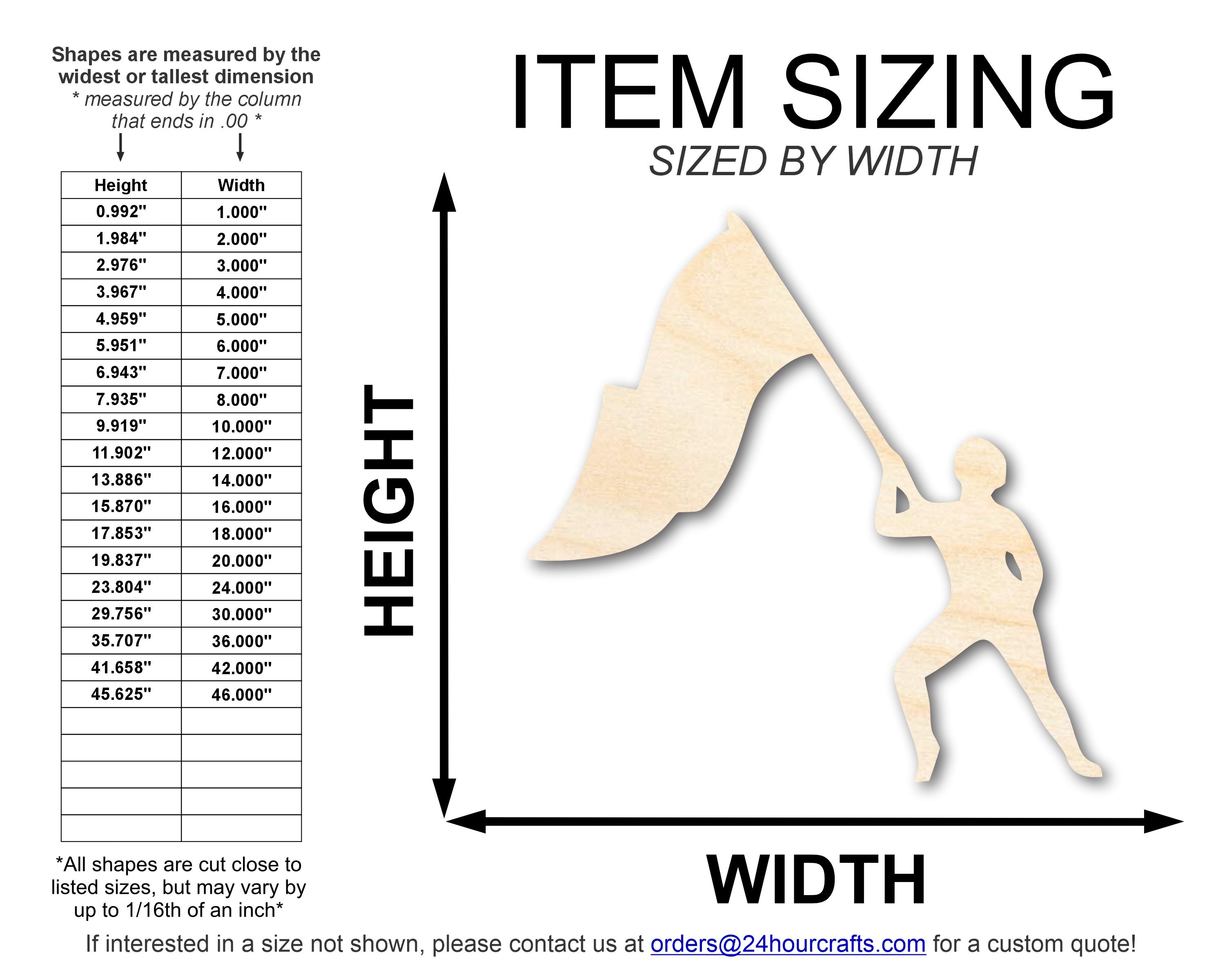 Unfinished DIY Craft Cutout in Wood Color - Guard Shape, Up to 46 for DIY