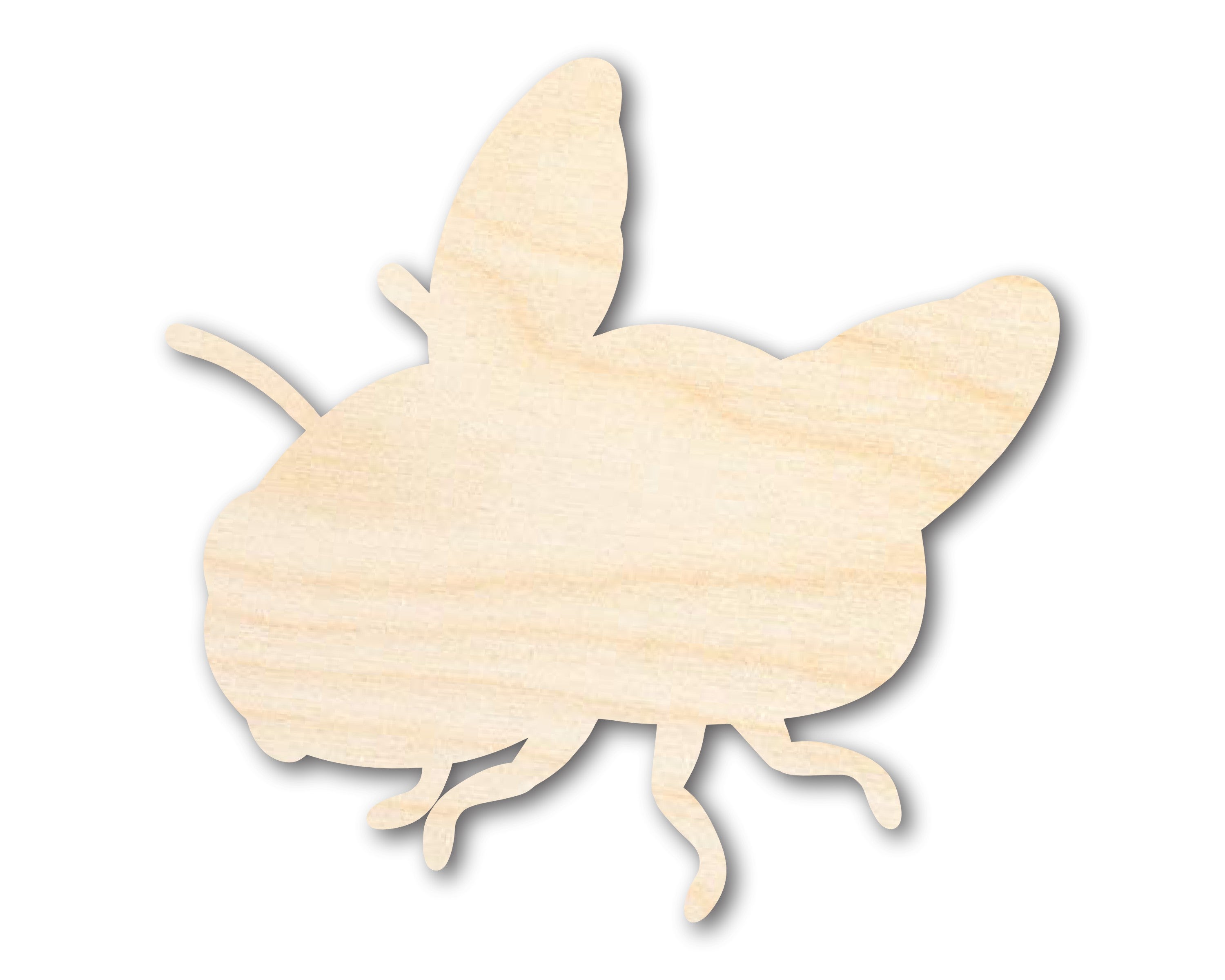 Unfinished DIY Craft Cutout in the Shape of a Fly | Up to 46 Different DIY Options for Your Creative Projects