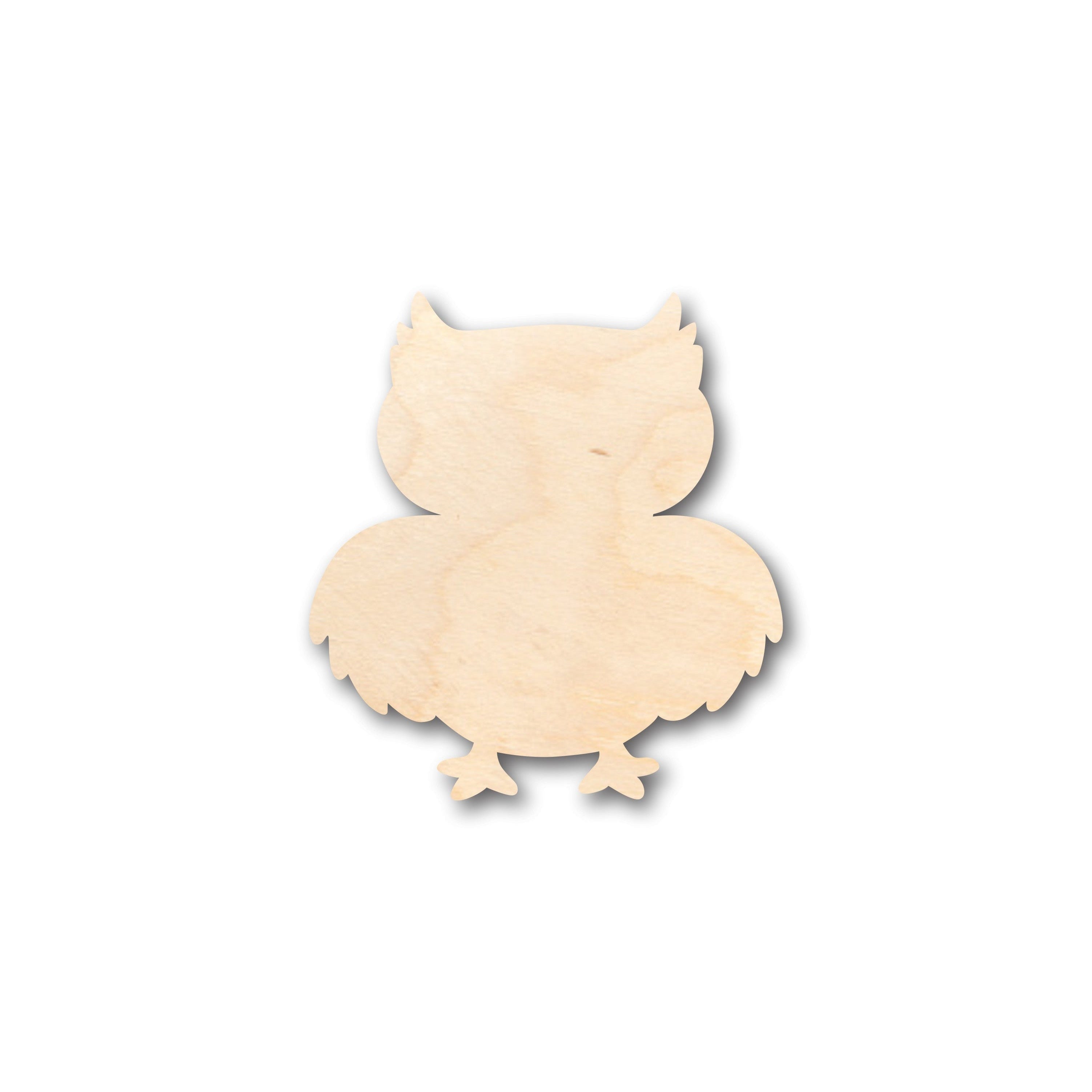 DIY Sanded Unfinished Wood Cute Owl Shape - Up to 46 Craft Options