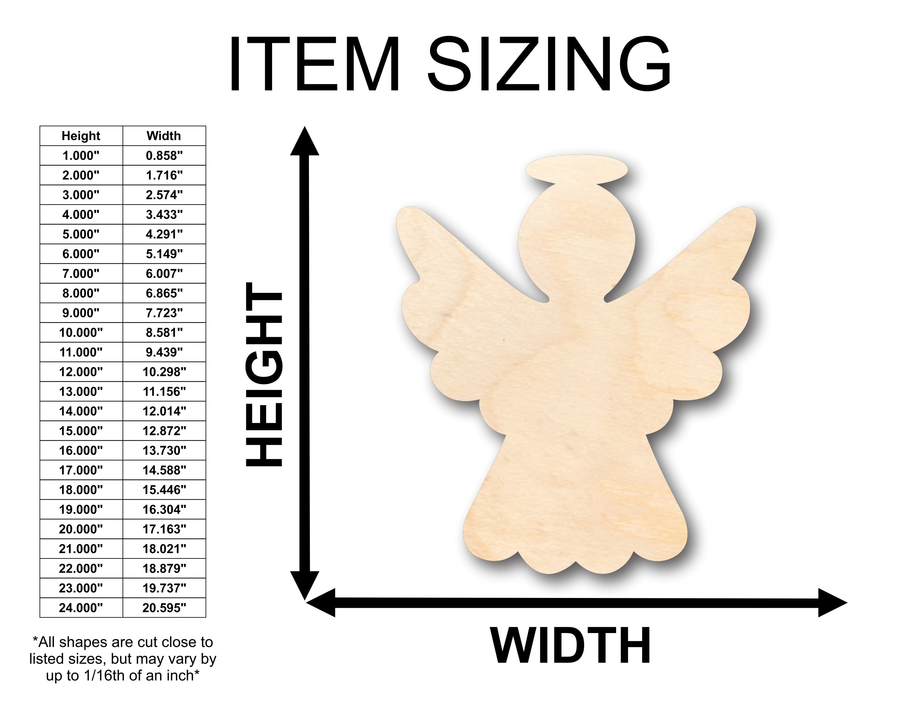 Unfinished Wood Simple Angel Halo Shape Craft Supplies for Christmas - Up to 46 Pieces for DIY Projects