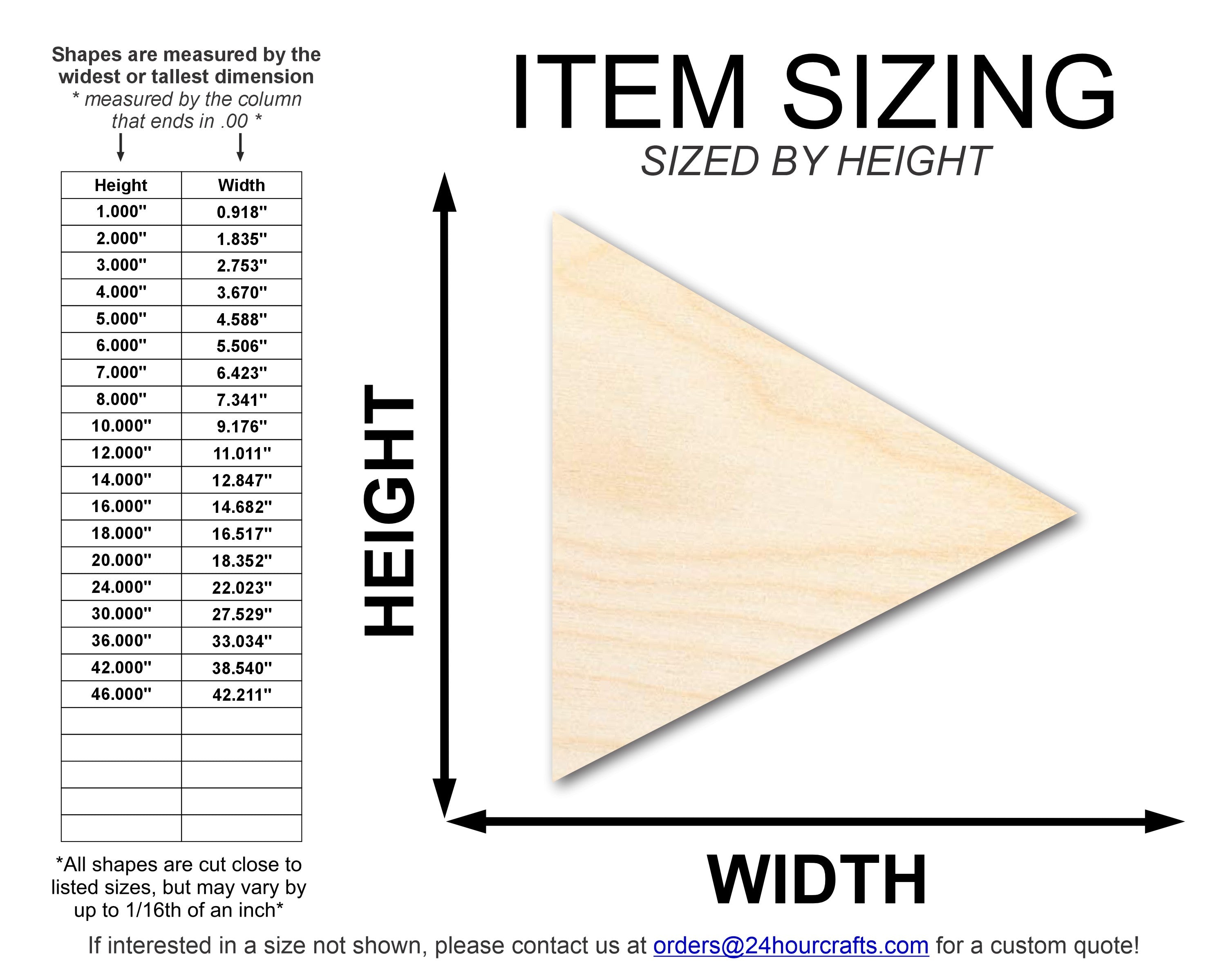DIY Unfinished Baltic Birch Wood Play Shapes - Up to 46 Sizes Available