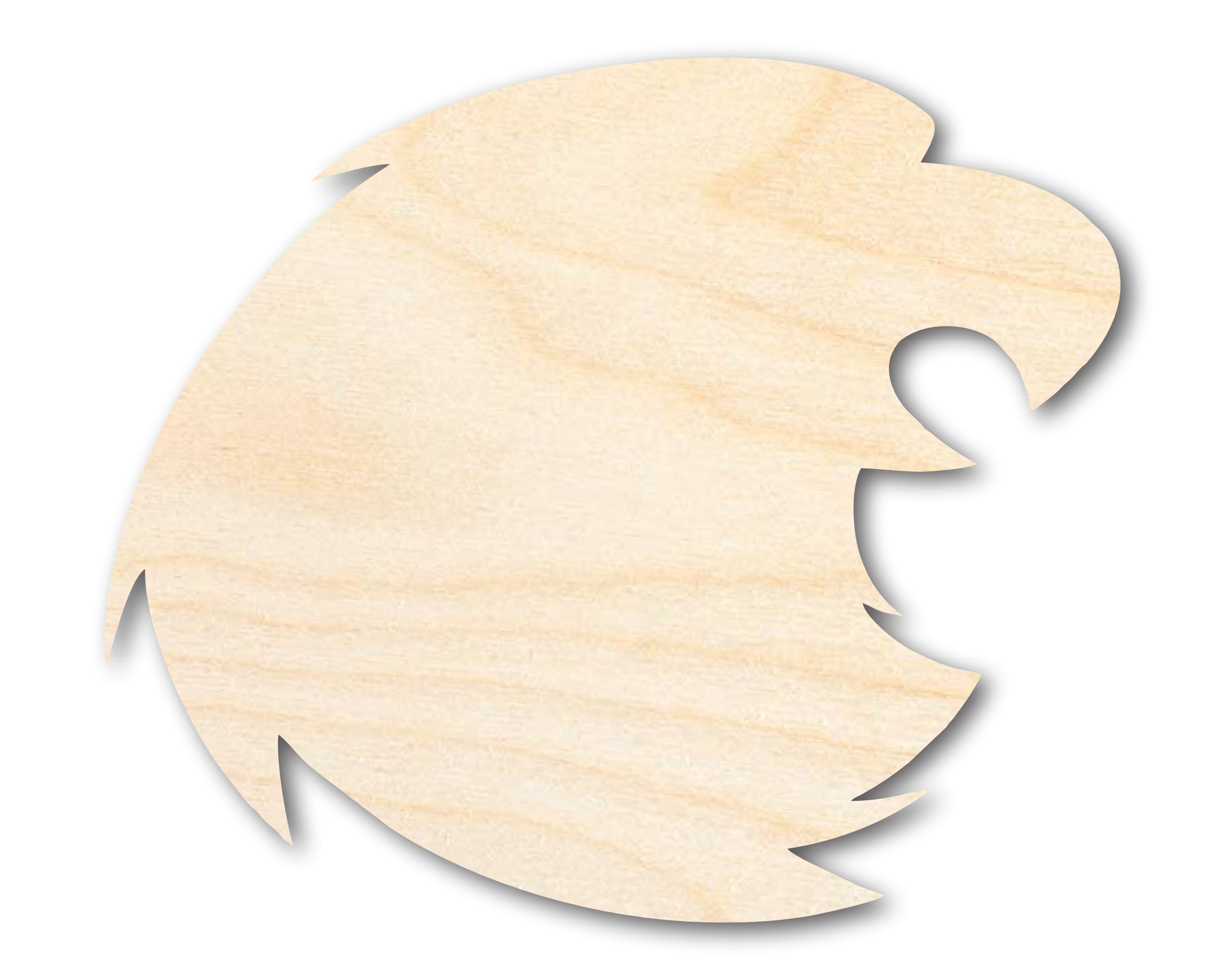 Unfinished DIY Craft Cutout of Wood Falcon Mascot Shape, Up to 46 Inches for Do - It - Yourself Projects