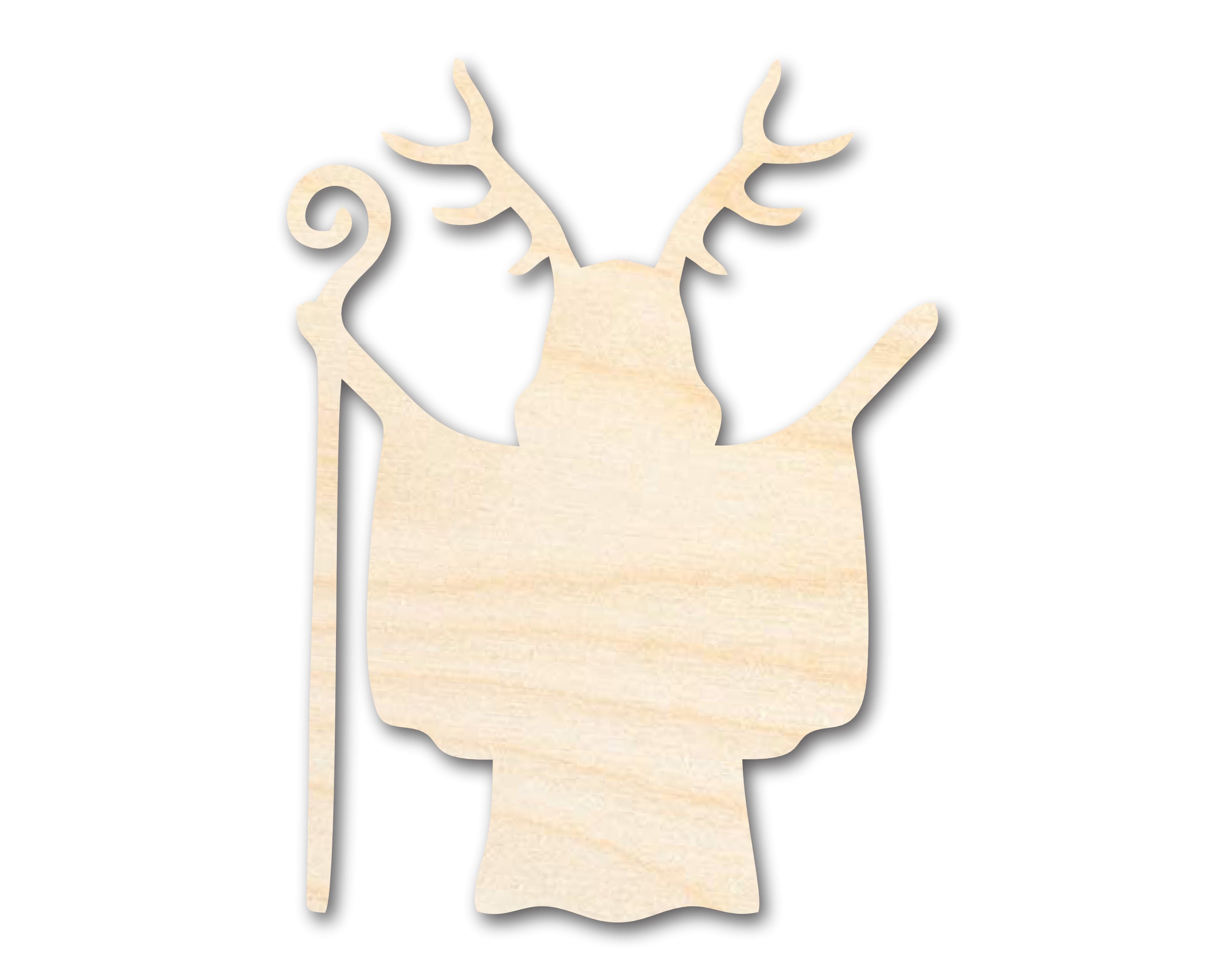 Unfinished Wood Shaman - Shaped Craft Items, Sizes Up to 46 Inches