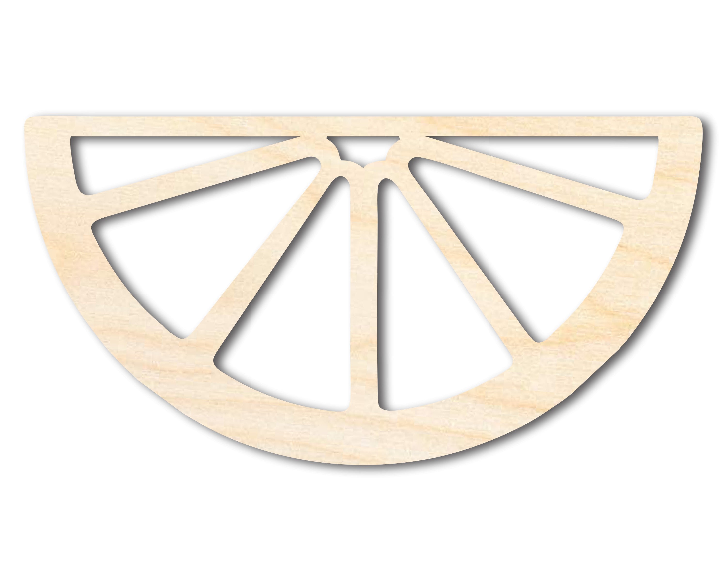 DIY Unfinished Baltic Birch Orange Slice Shape Cutouts up to 46 Inches