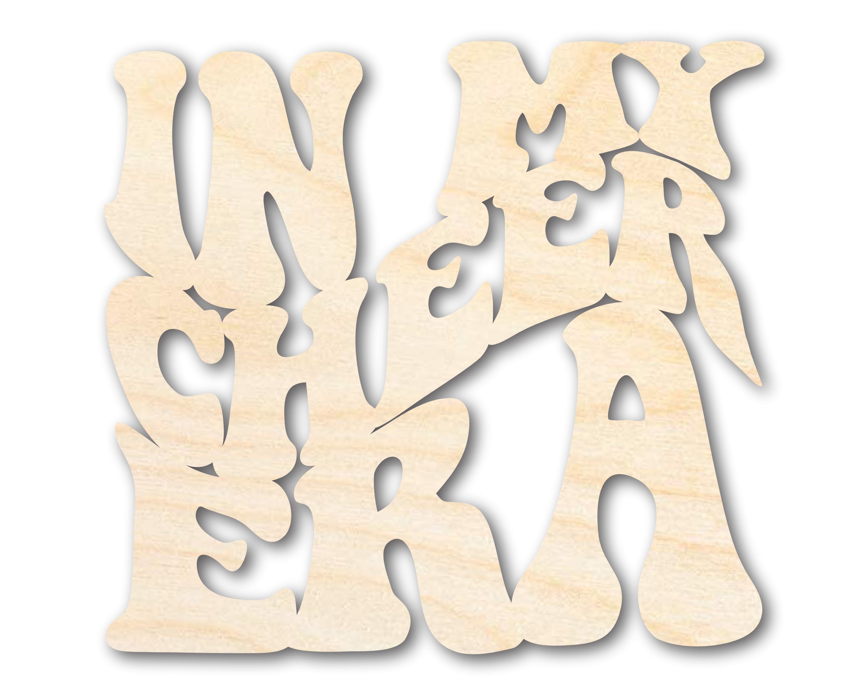DIY Unfinished Baltic Birch Wood Cutout for Cheer Era, up to 46