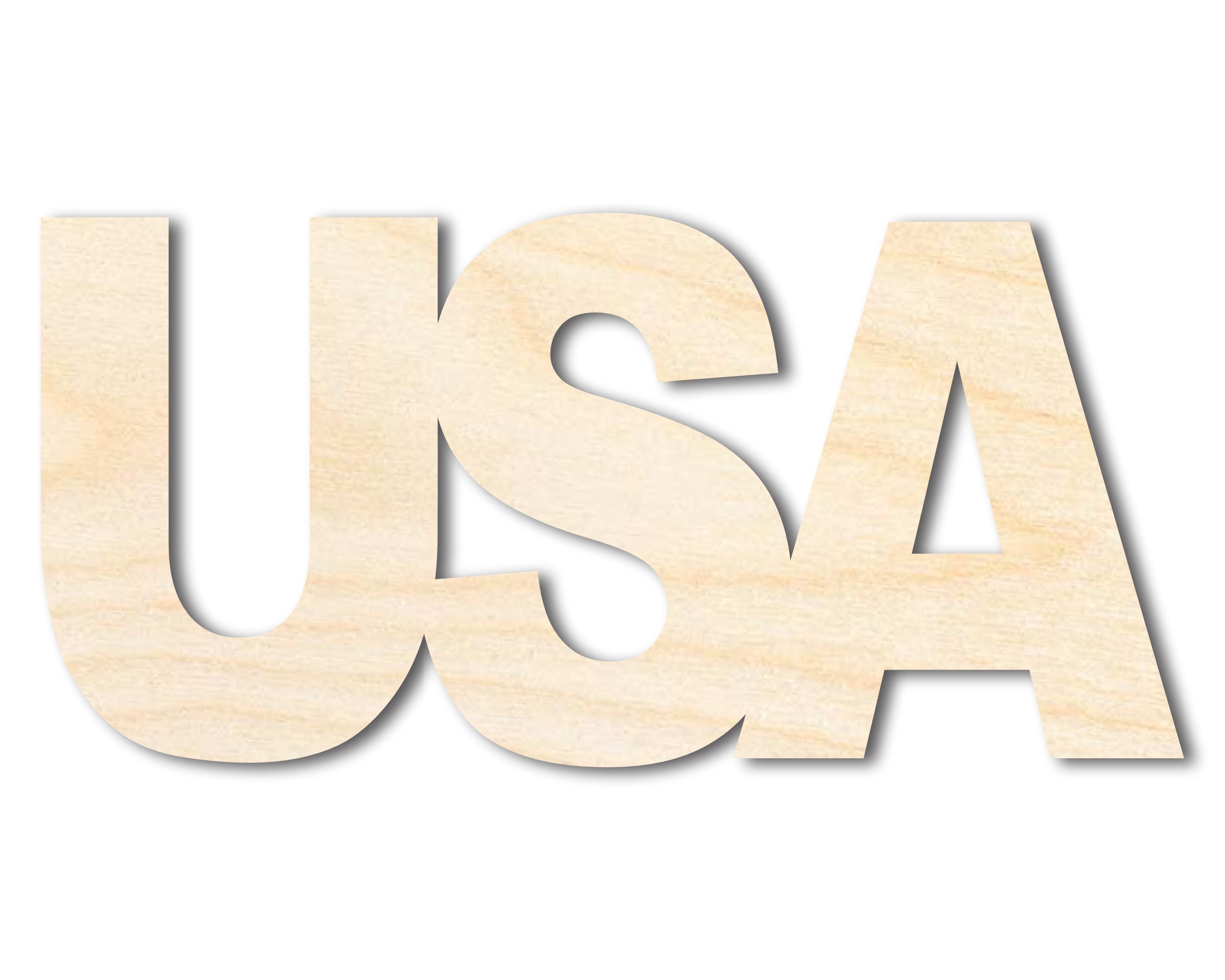USA Unfinished Wood DIY Craft Cutouts up to 46 Inches