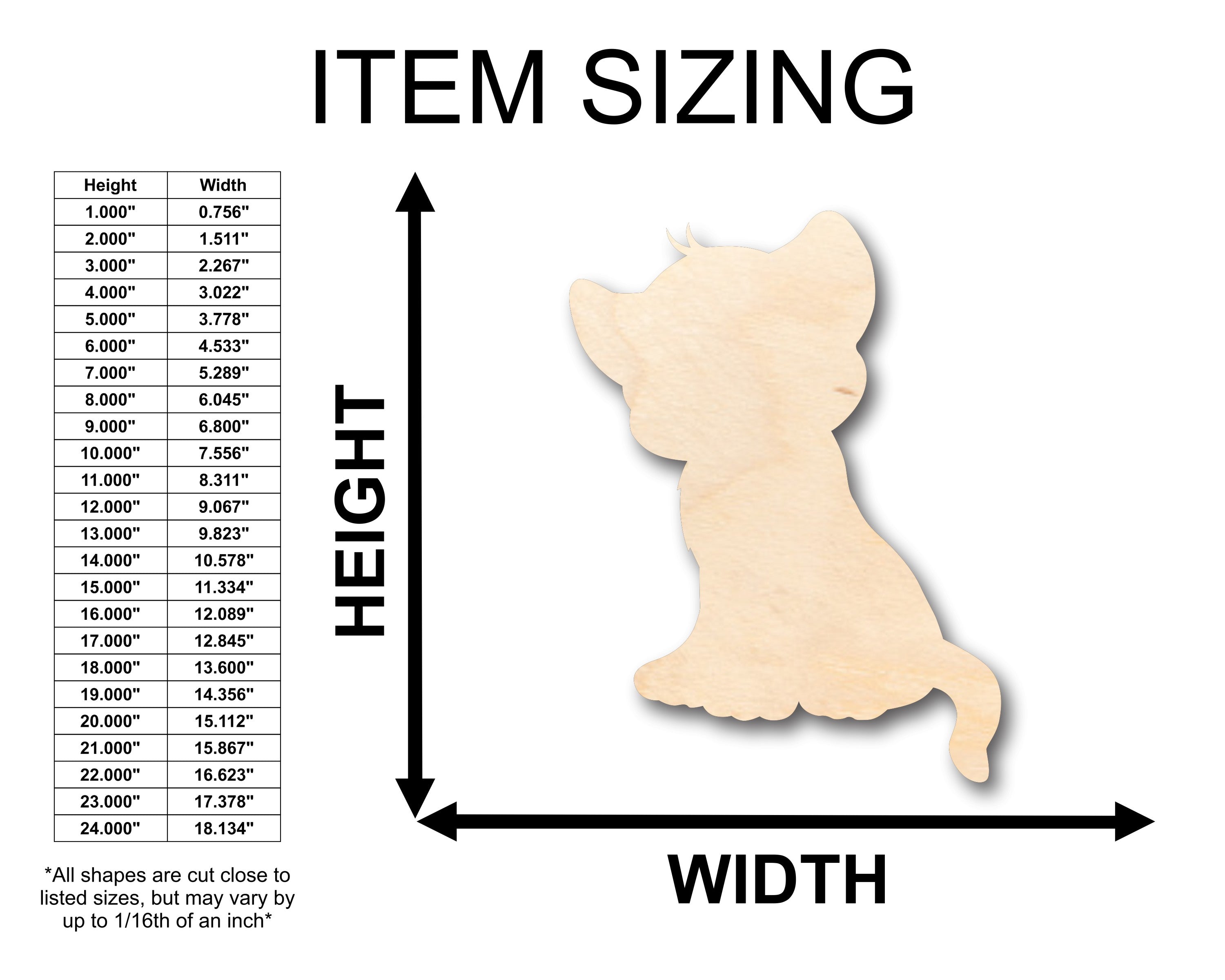 Unfinished Baltic Birch Wood Craft - Adorable Lion Cub Shape Inspired by African Wildlife for Up to 46 DIY Projects