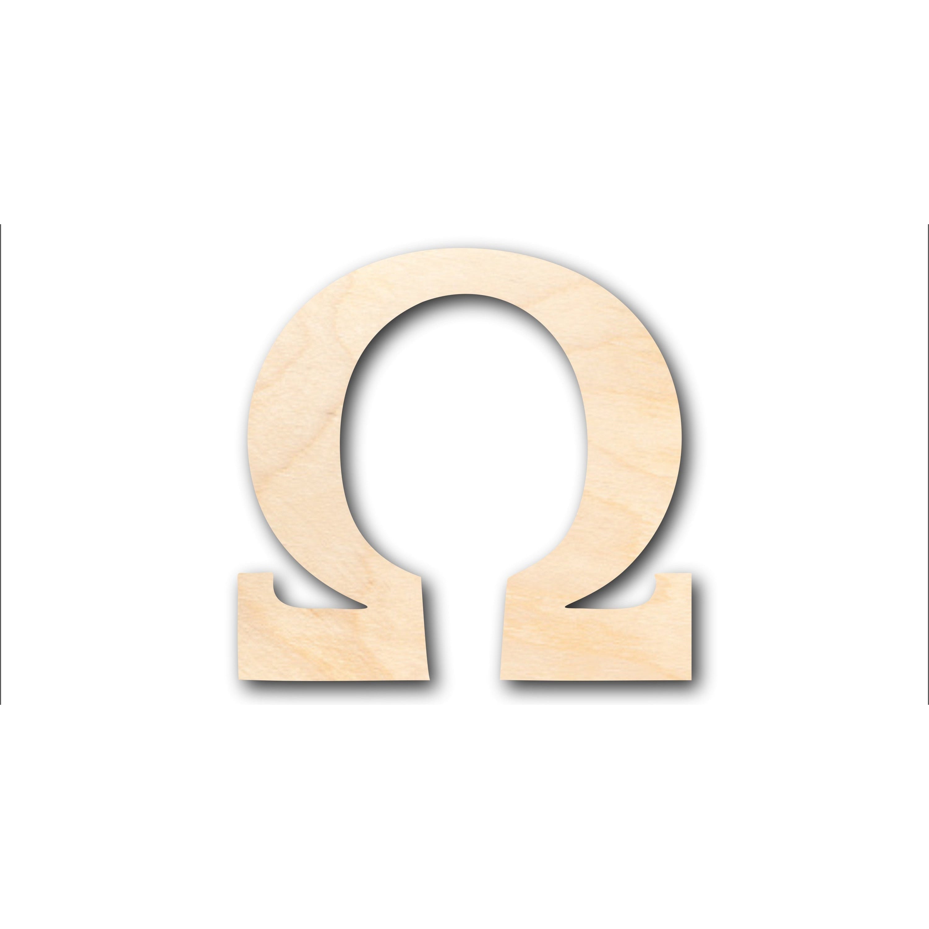 DIY Sanded Unfinished Wood Bold Omega Shape - Up to 46 for Crafts