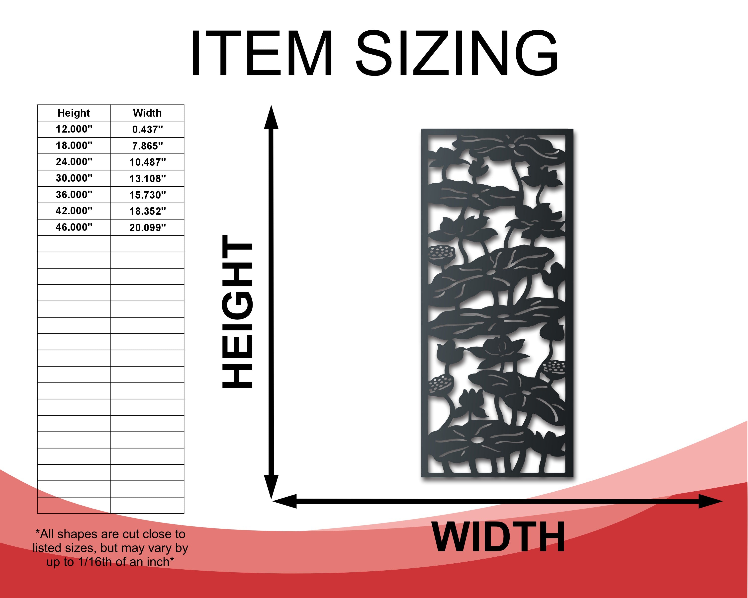 Decorative Metal Climbing Flowers Panel Wall Art for Both Indoor and Outdoor Use with More Than 20 Different Color Choices