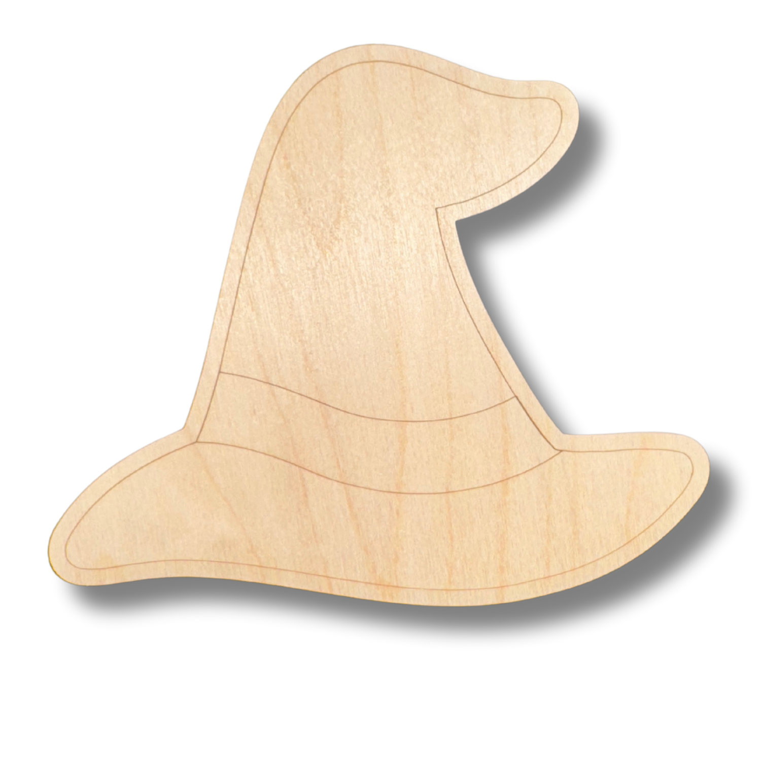 DIY Unfinished Wood Etched Witch Hat Shapes for Up to 30 Paint - by - Line Crafts