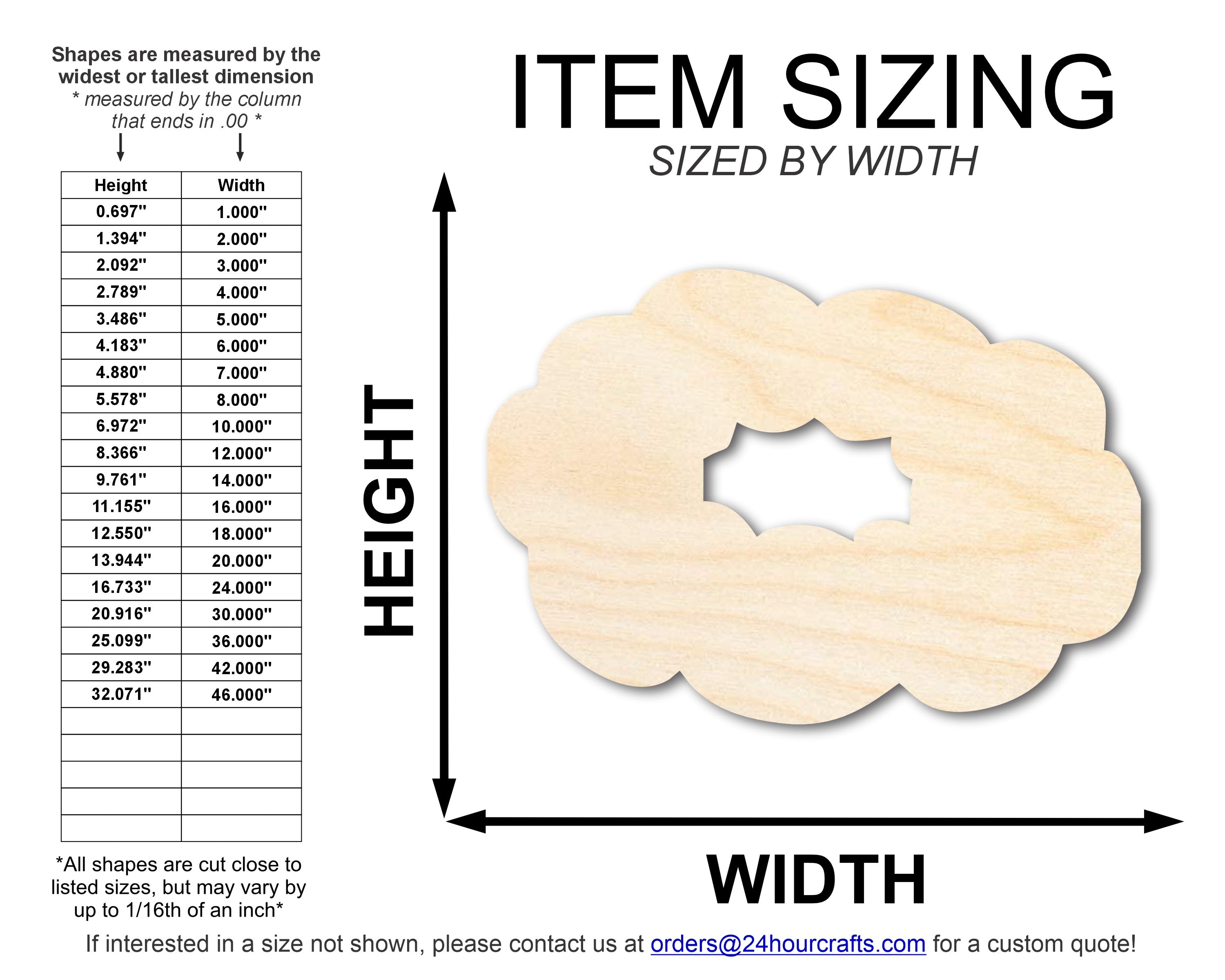 Unfinished Wood King Cake Silhouette for Mardi Gras - Ideal DIY Craft Cutout with Up to 46 Inches Customization Options