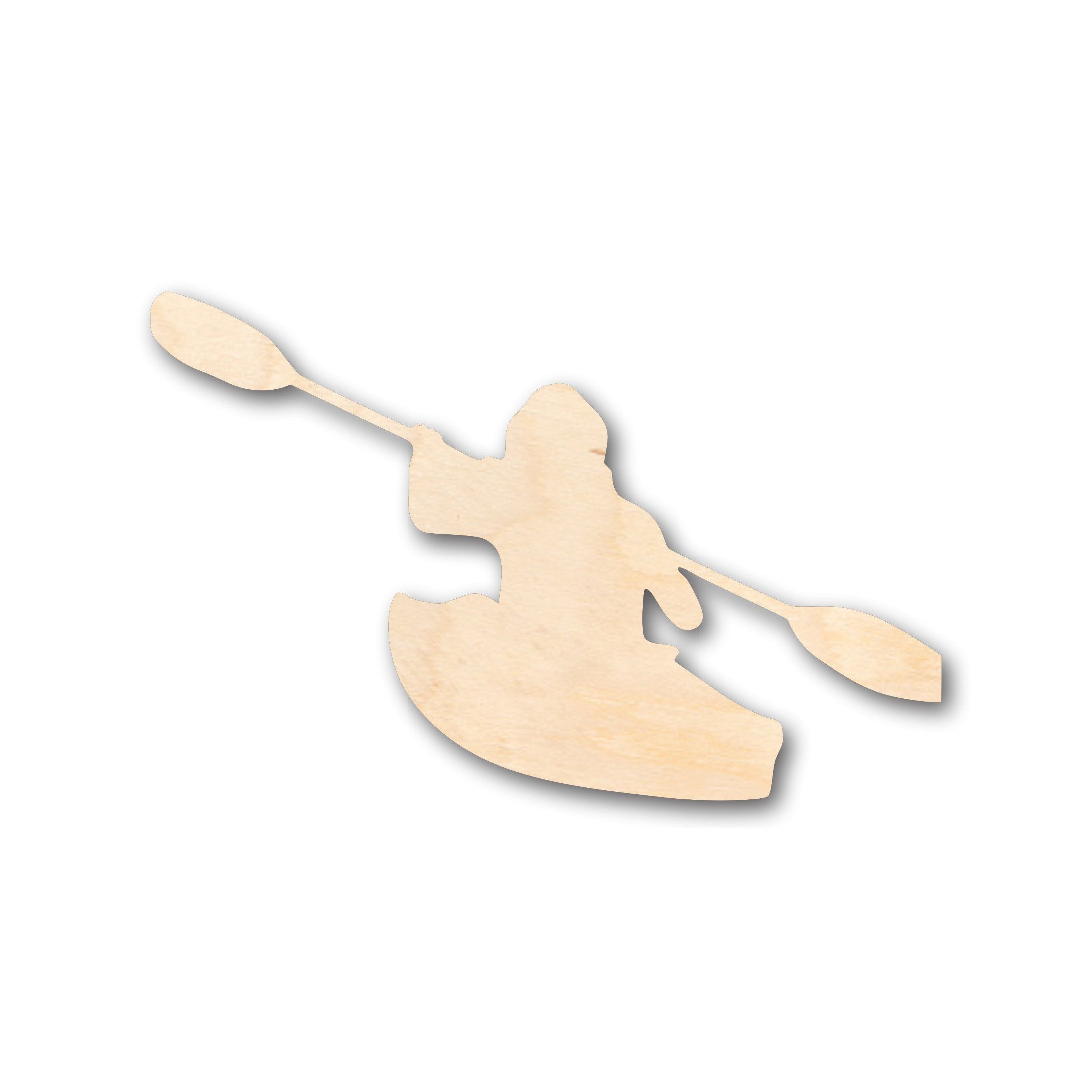 DIY Unfinished Wood Kayaking Person Shape Craft - Up to 46 Inches