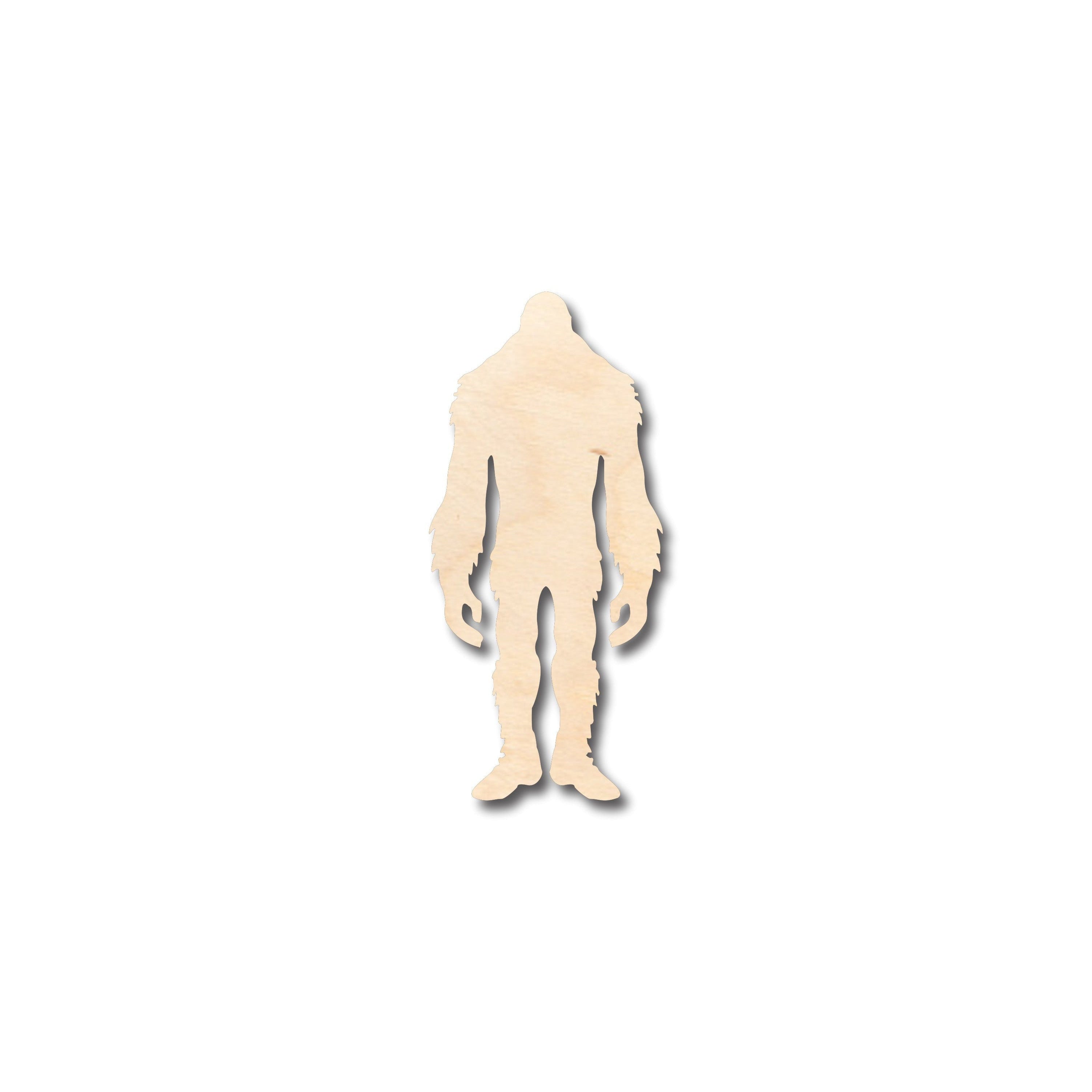 DIY Unfinished Wood Sasquatch Bigfoot Shape - Up to 46 Inches for Crafts