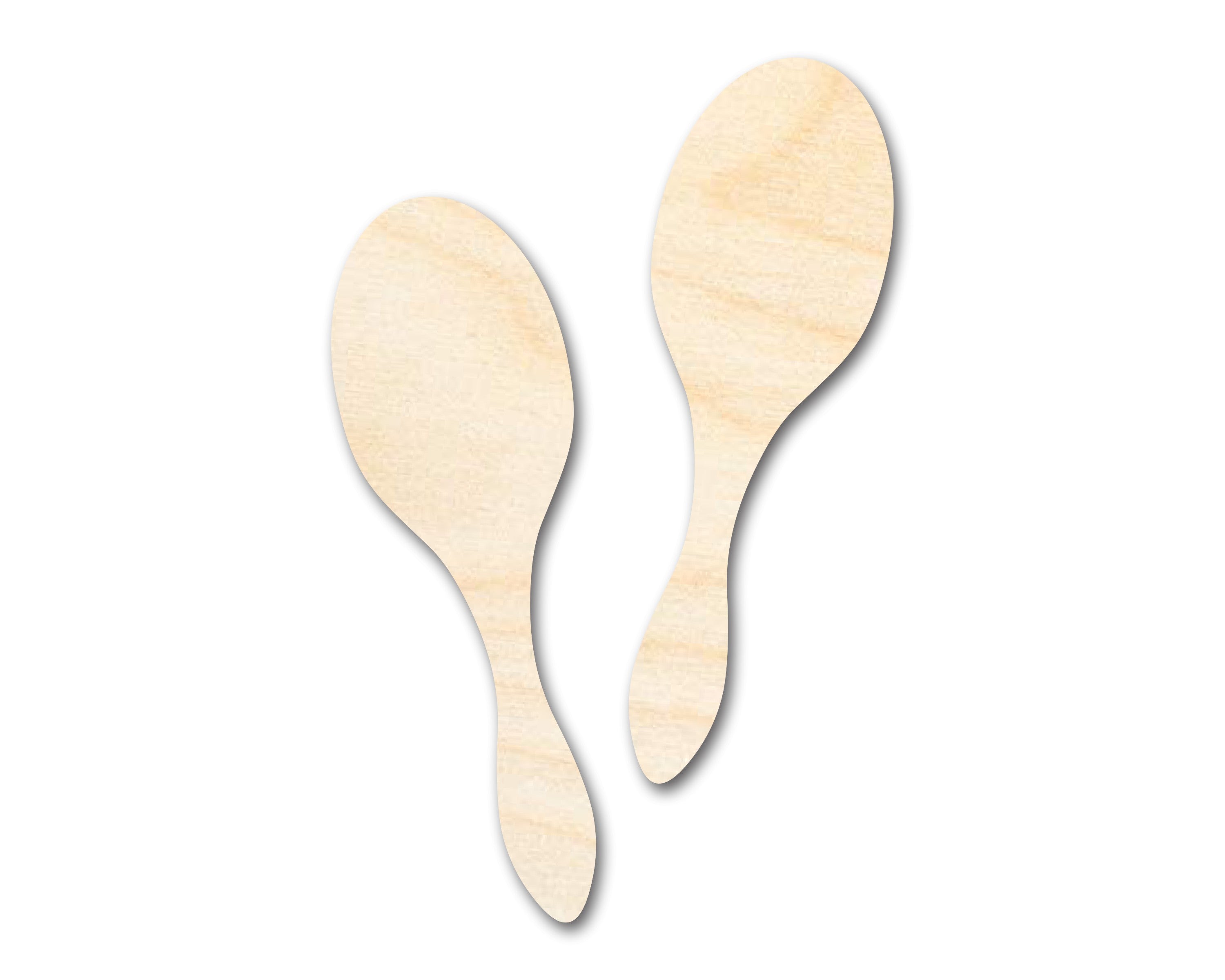 DIY Unfinished Wood Maracas Shapes - Up to 46 Pieces for Crafting