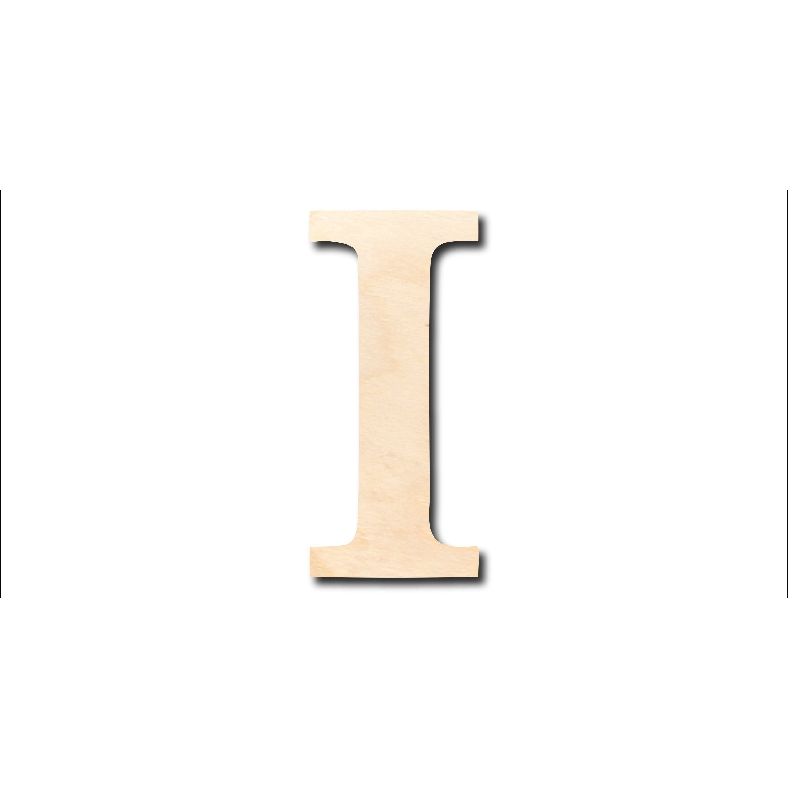 Unfinished Bold Iota - Shaped Wood Crafts for DIY Projects, Available up to 46 Pieces