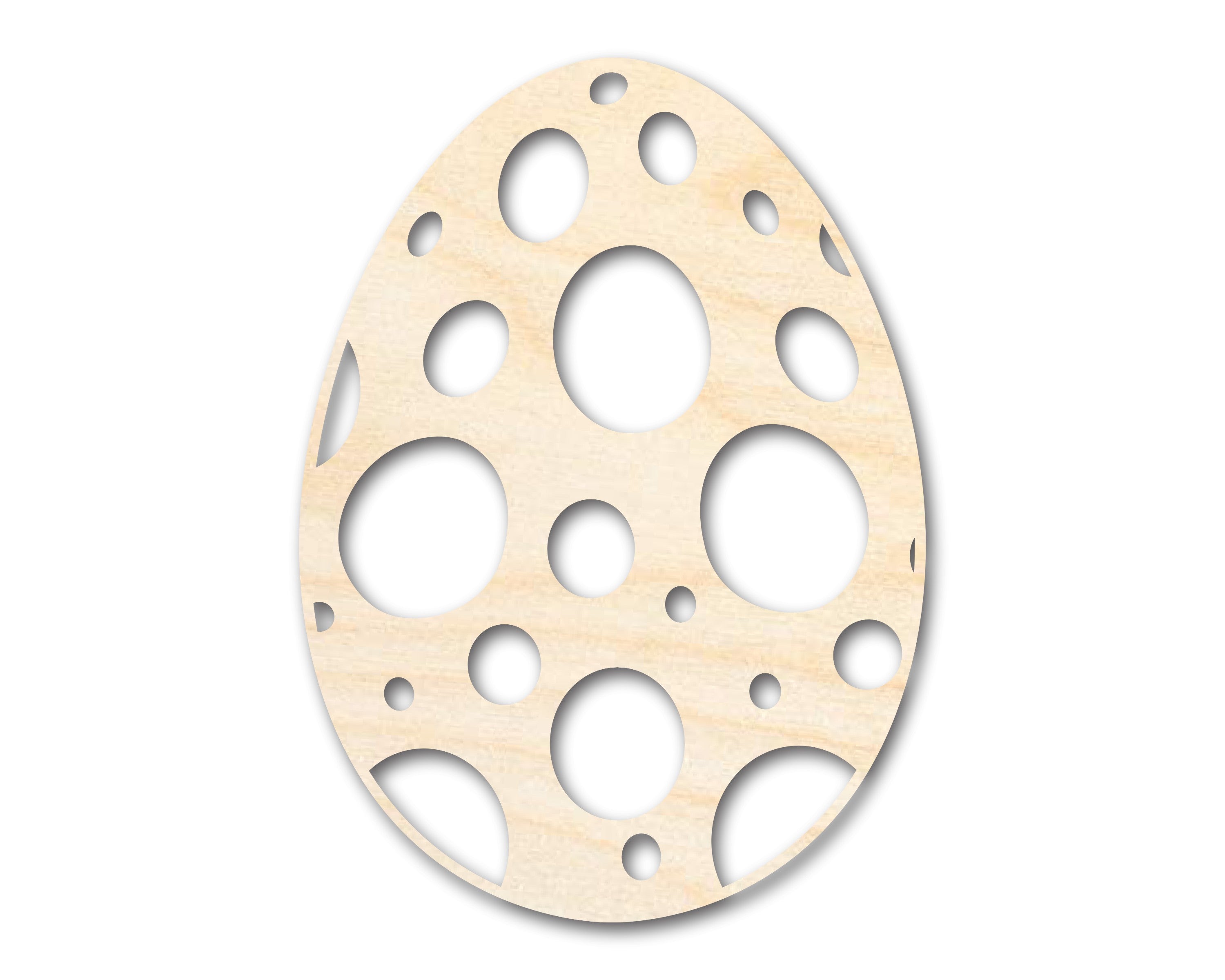 Unfinished Sanded Wood Spotted Egg Shapes for Up to 46 Easter DIY Crafts