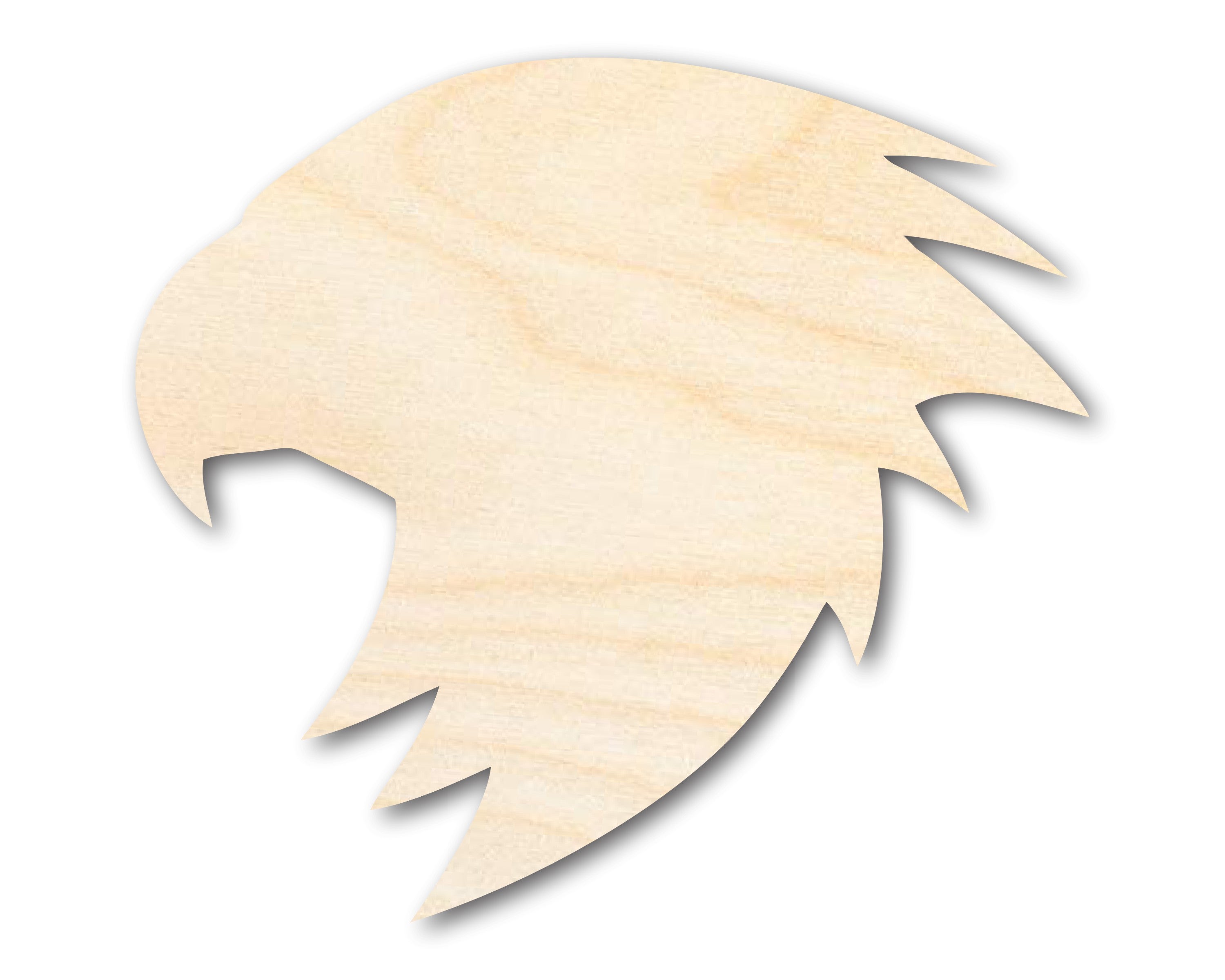 Unfinished DIY Craft Cutout in the Shape of a Wood Falcon | Up to 46 Different DIY Options