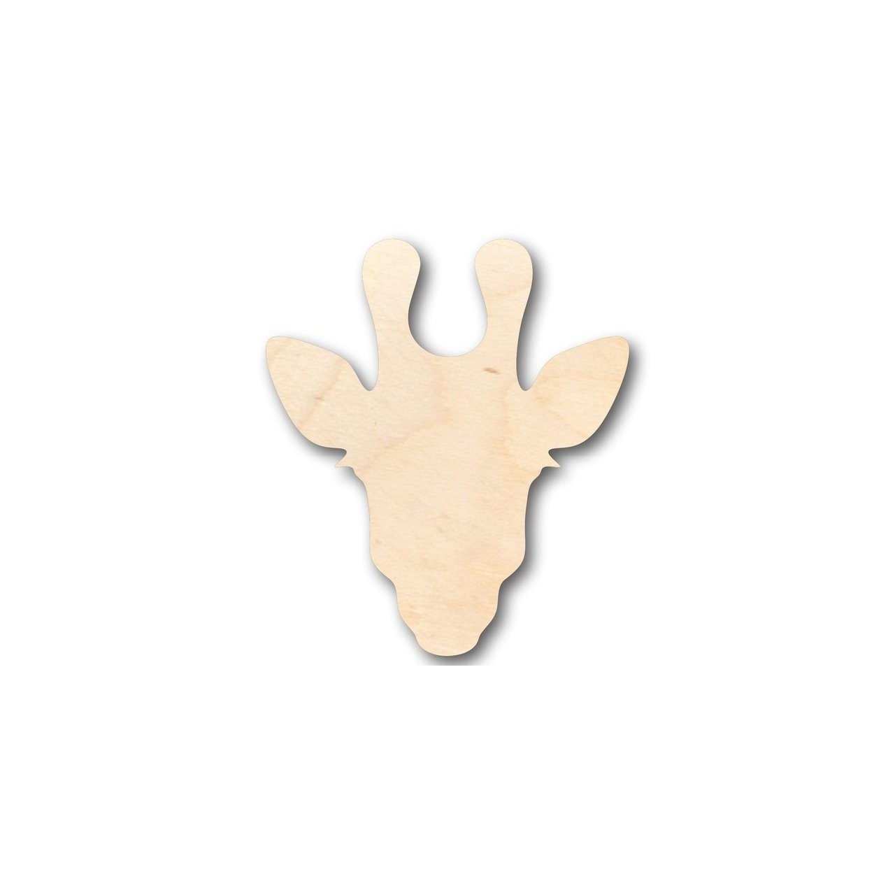 Unfinished Baltic Birch Plywood Giraffe Head Shape for DIY Animal and Wildlife Crafts, Sizes Up to 24 Inches