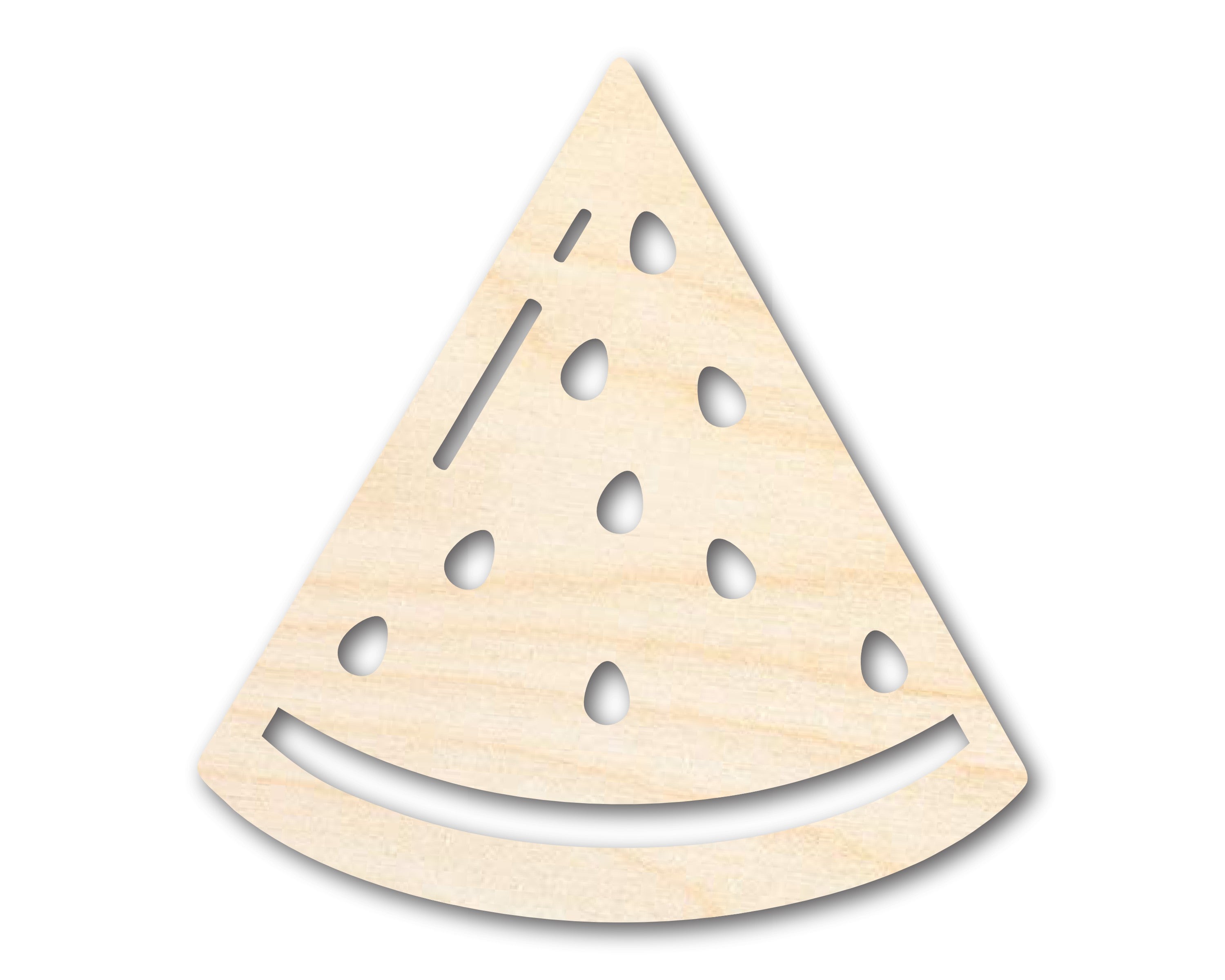 Unfinished DIY Craft Cutout in the Shape of a Watermelon Slice, Up to 46 Inches for Multiple DIY Projects