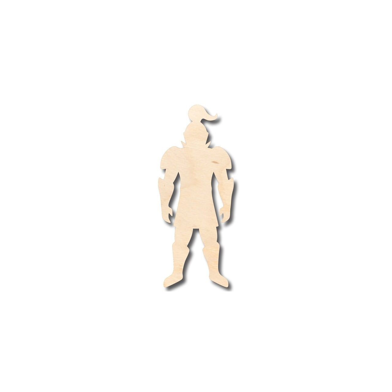 Unfinished Medieval and Renaissance Style Wood Knight Shape for DIY Crafts up to 46 Inches
