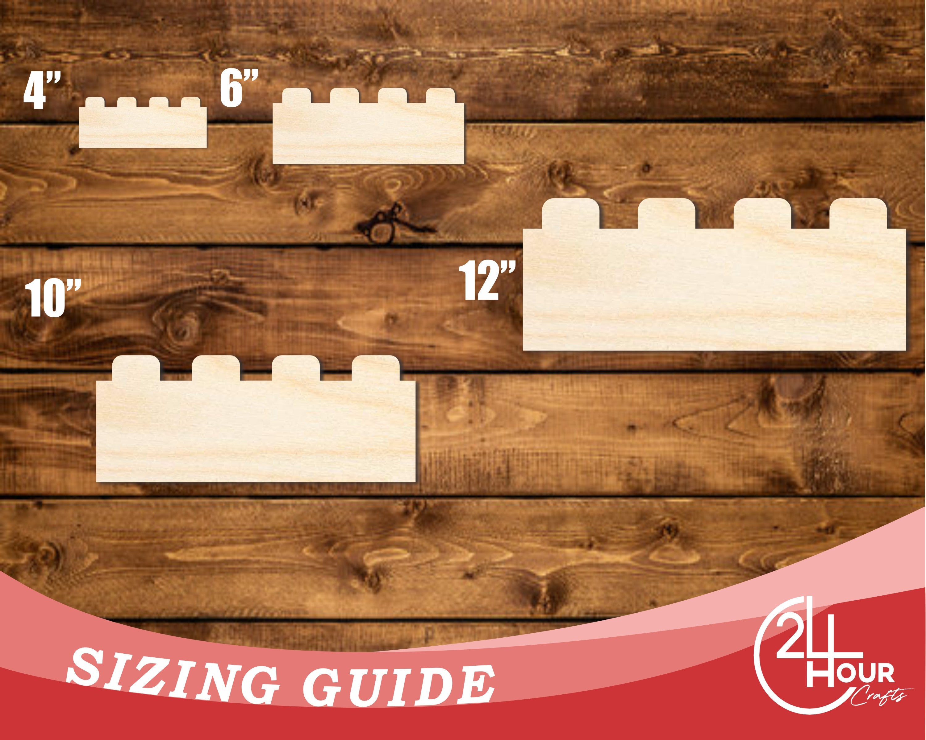 DIY Unfinished Large Baltic Birch Wood Building Blocks - Up to 46 DIY Shapes