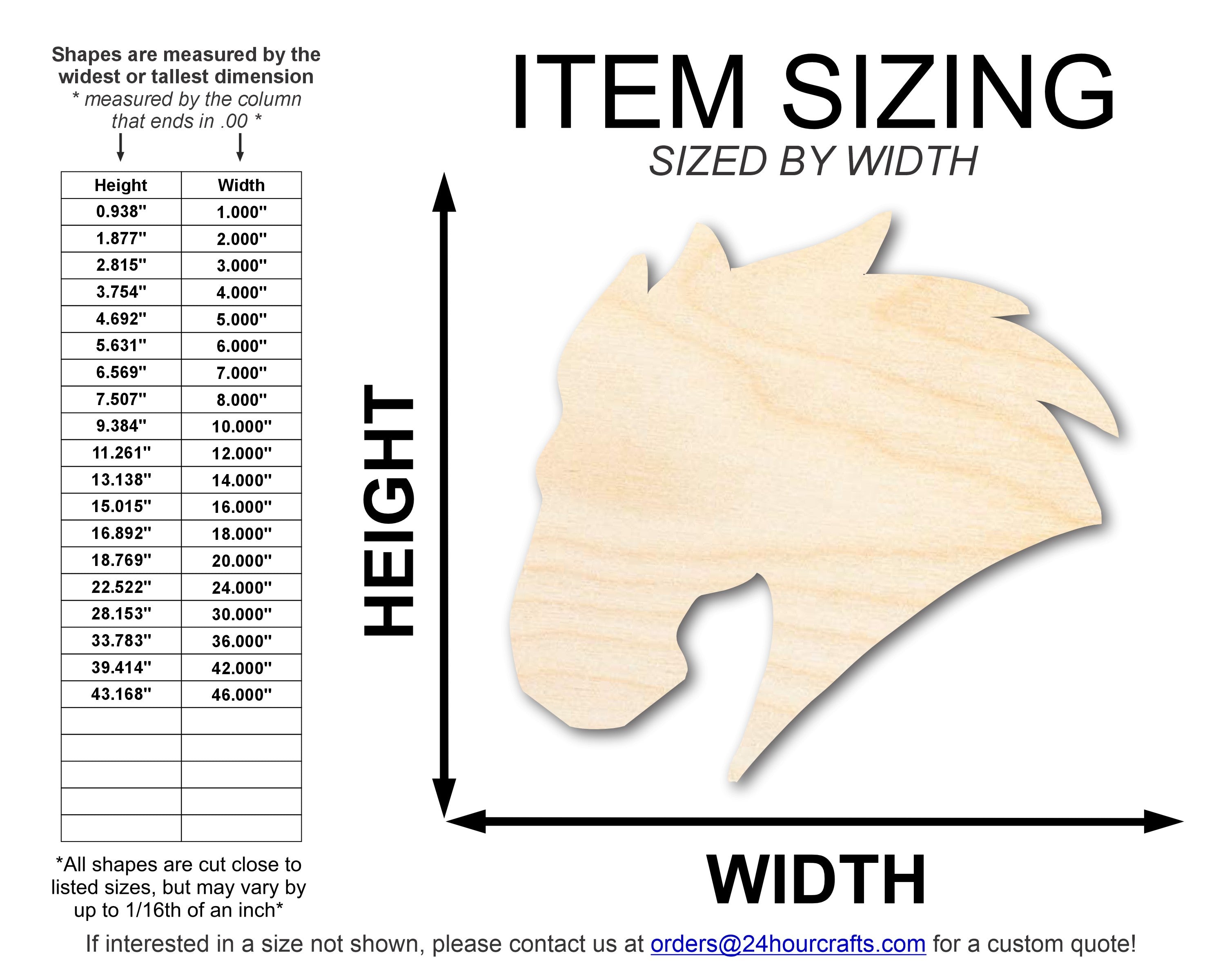Unfinished DIY Craft Cutout of Mustang Mascot Shape - Up to 46 Inches for Do - It - Yourself Projects