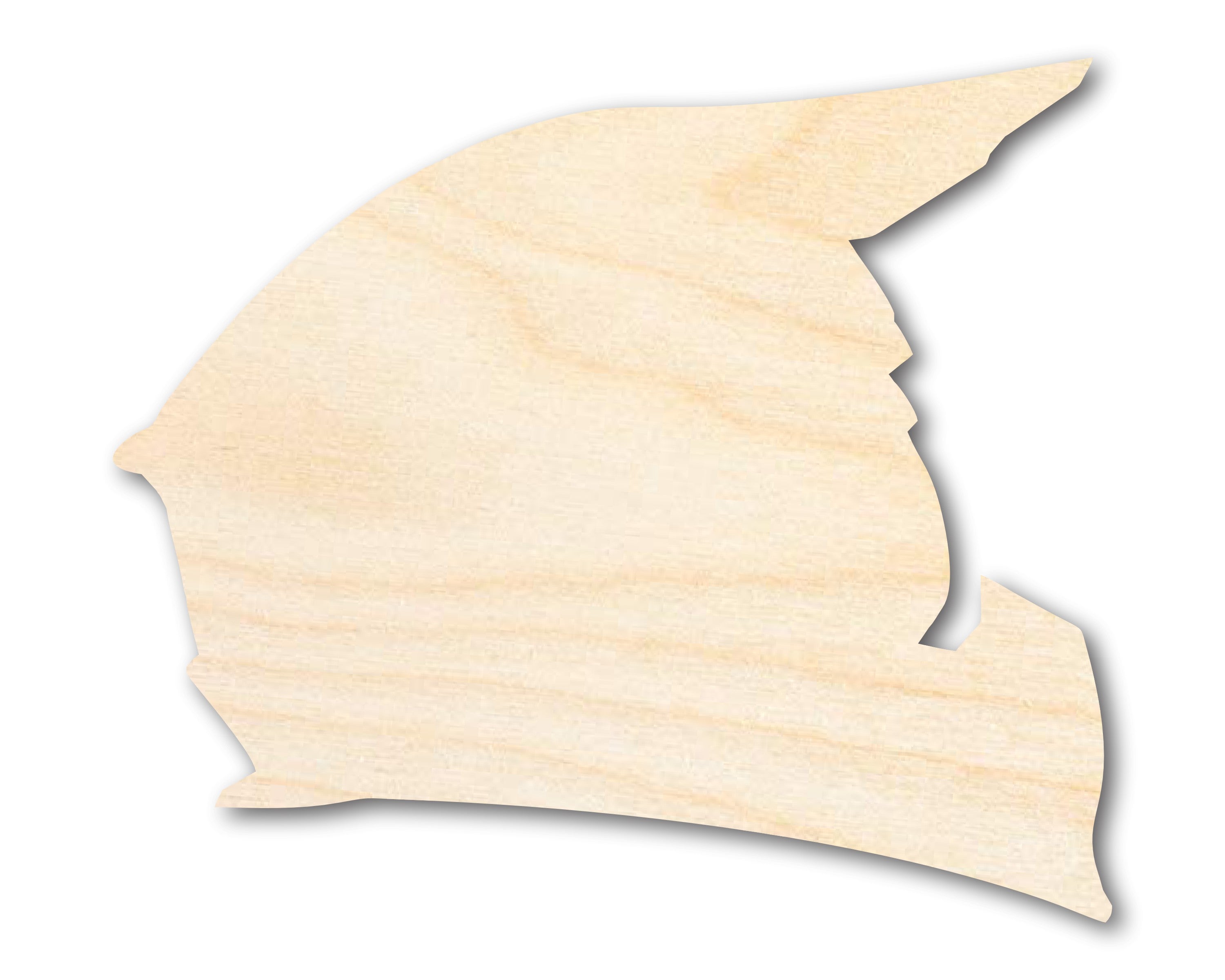 DIY Unfinished Baltic Birch Motorcycle Helmet Shape Cutout up to 46