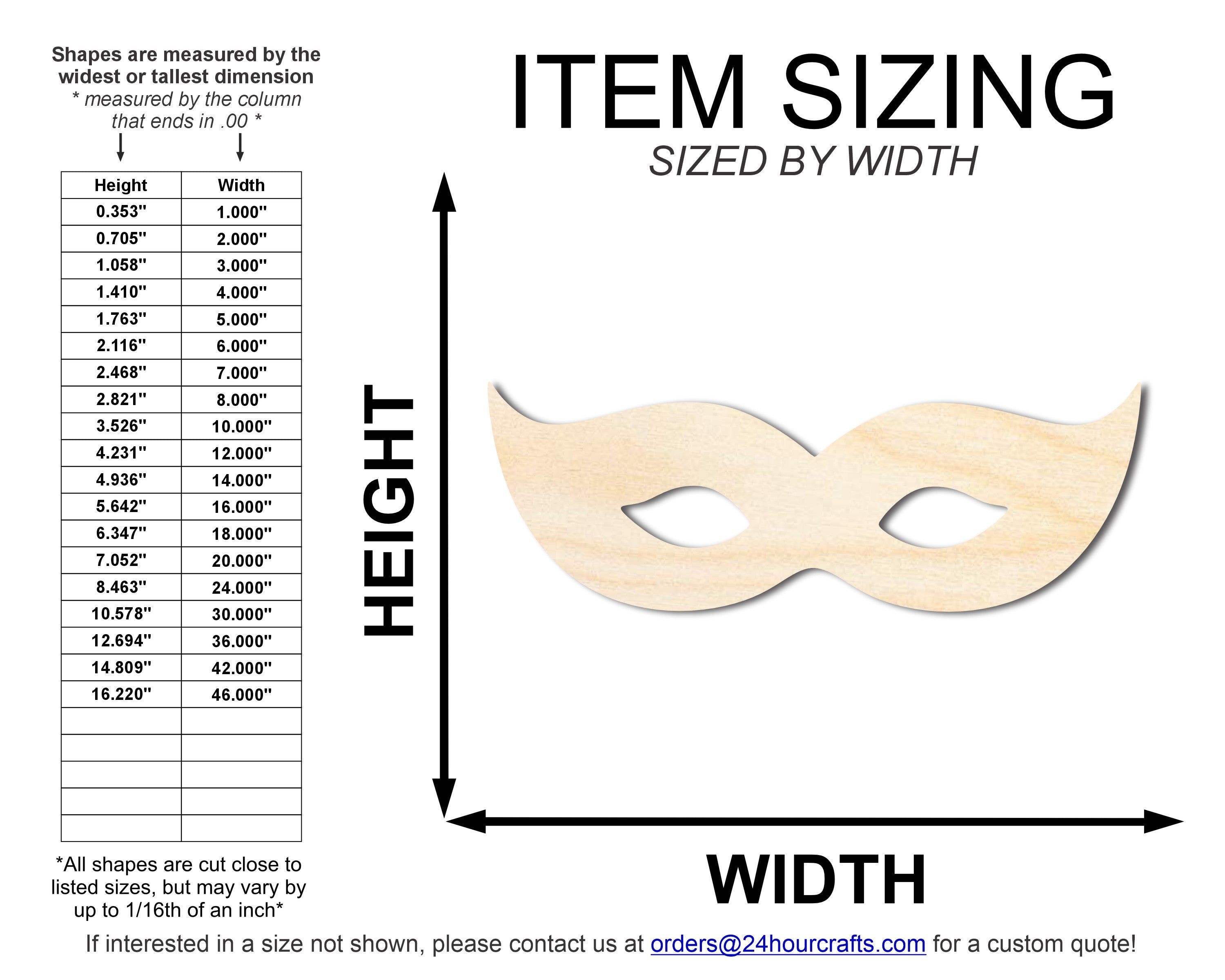 Unfinished Mardi Gras Wood Mask Shapes for DIY Crafts in New Orleans Style | Up to 46 DIY Options