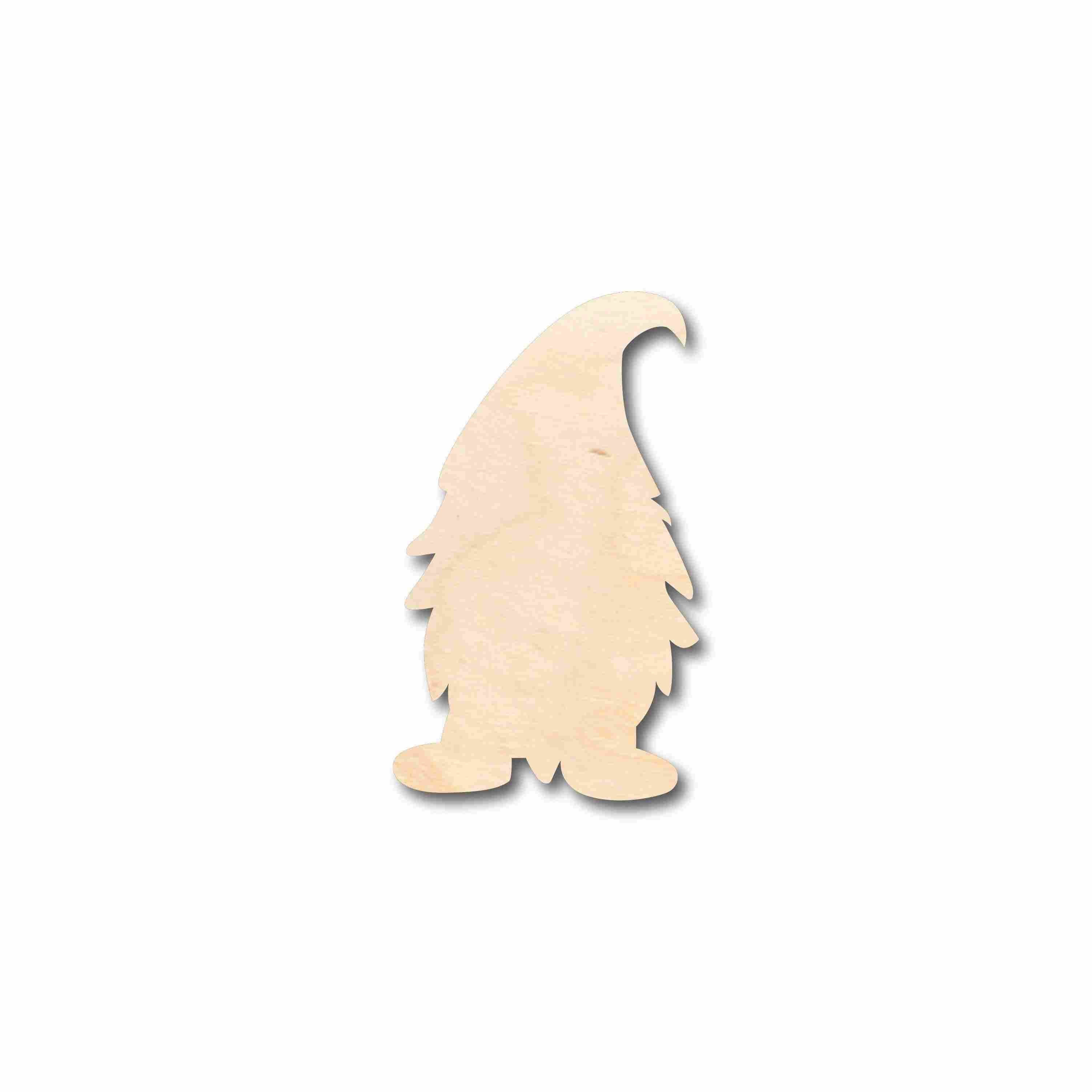 Unfinished Baltic Birch Wood Male Gnome Silhouette for Up to 46 Do - It - Yourself Crafts