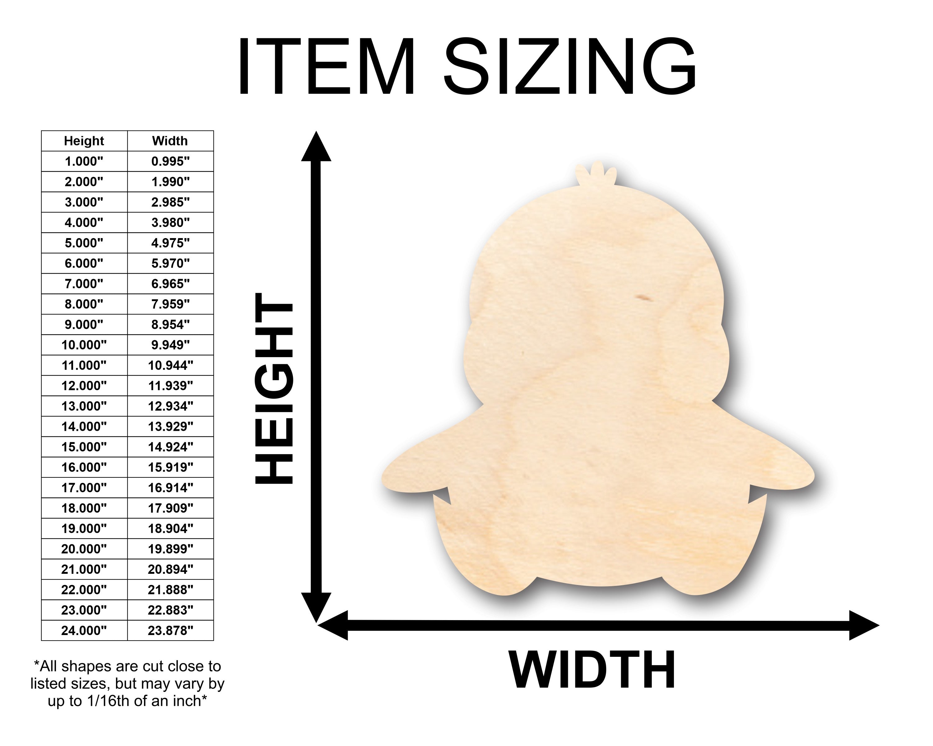 DIY Unfinished Wood Baby Penguin Shapes for Crafts up to 46 Pieces