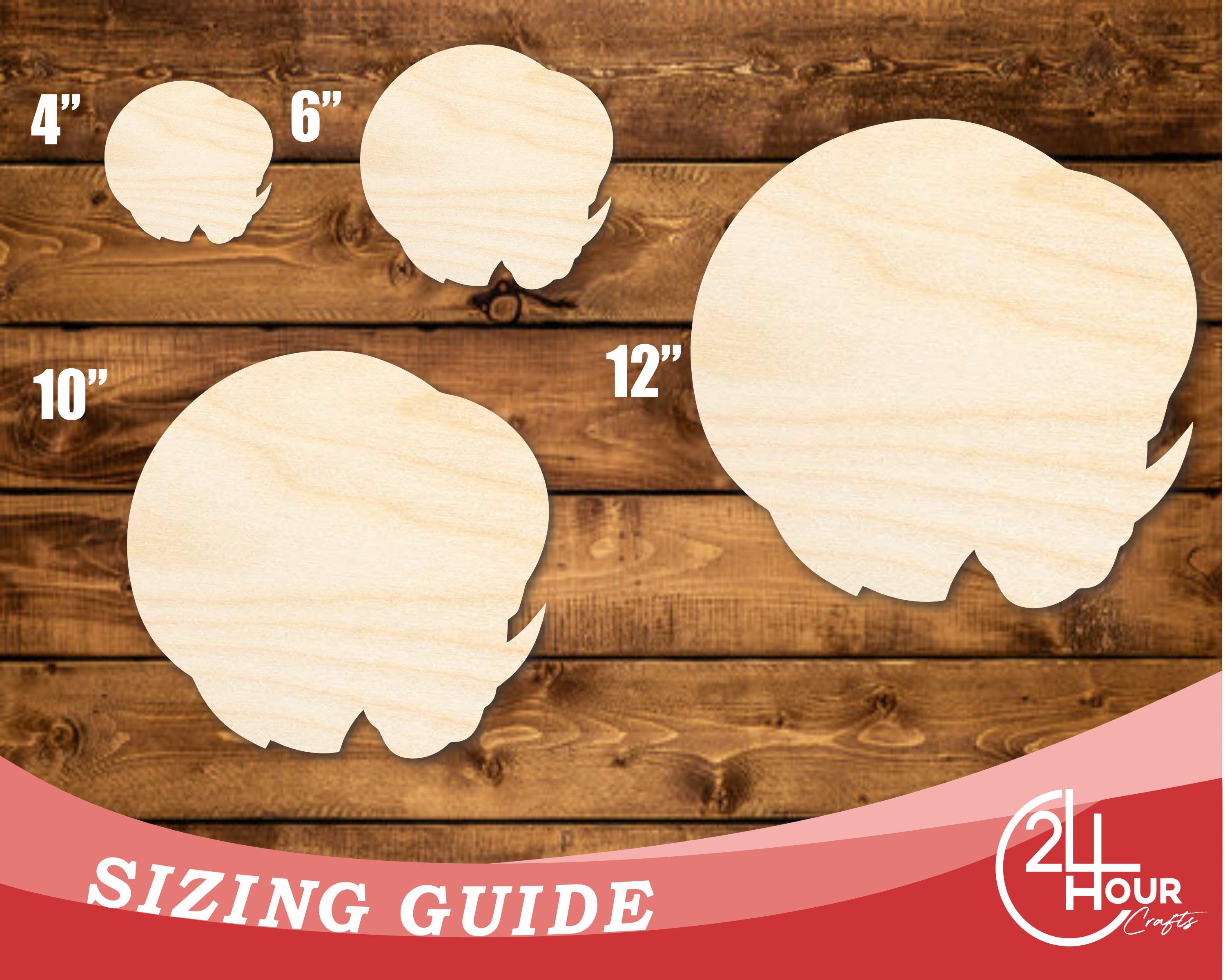 DIY Unfinished Wood Ram Mascot Shape Cutout - Up to 46 Inches for Your Crafts