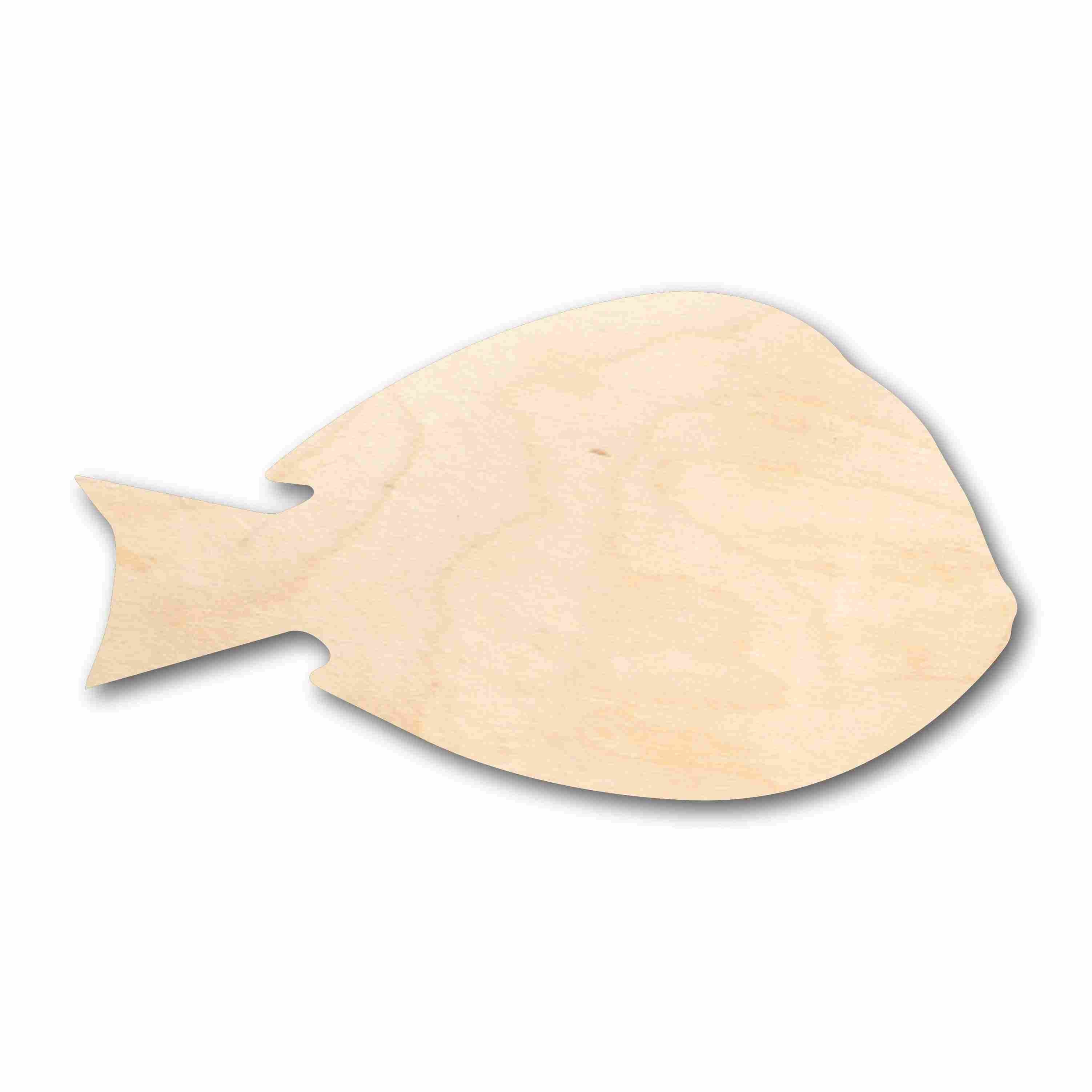 DIY Unfinished Baltic Birch Wood Blue Tang Fish Silhouette - Up to 46