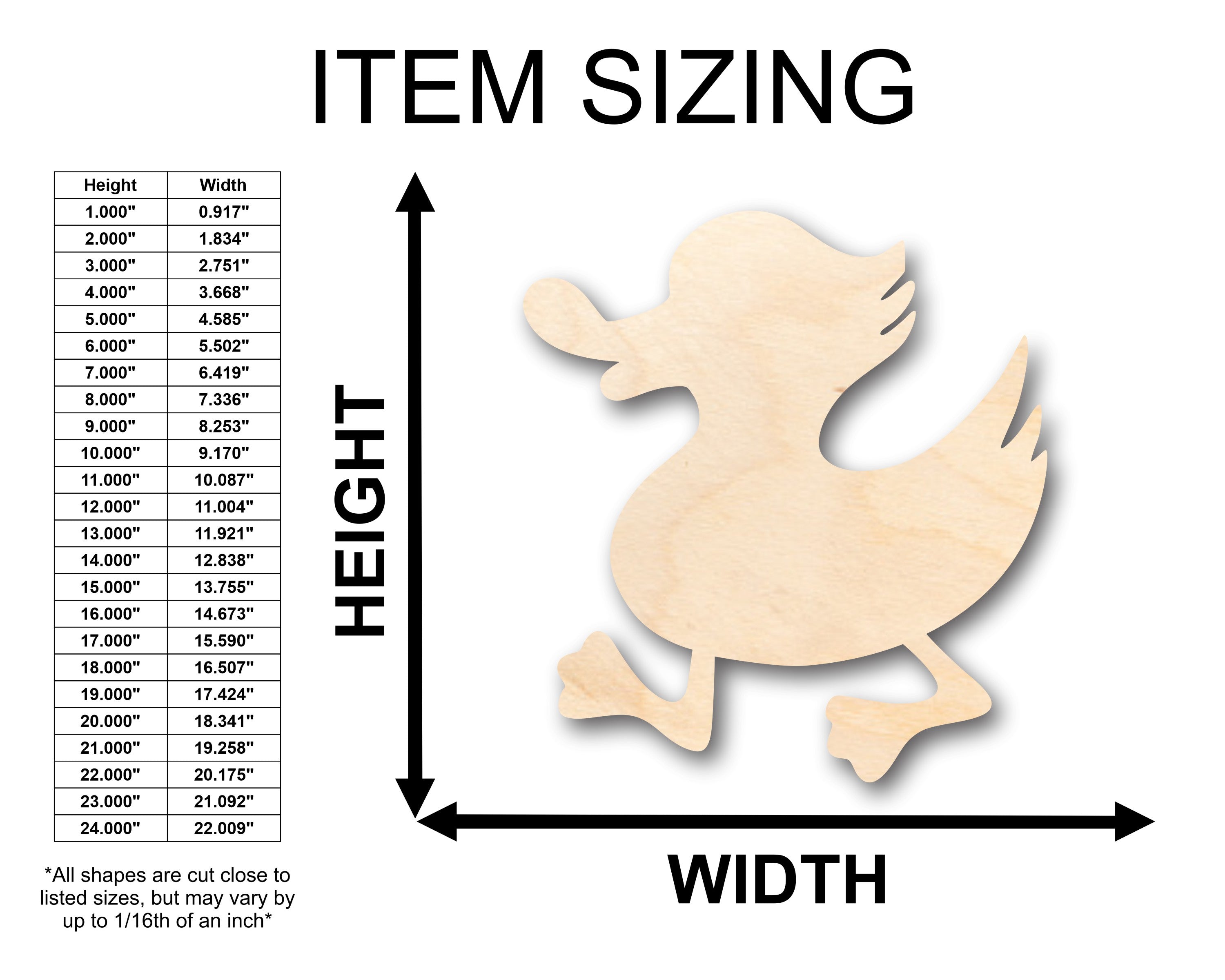 DIY Unfinished Wood Walking Duck Shape Crafts up to 46 Pieces