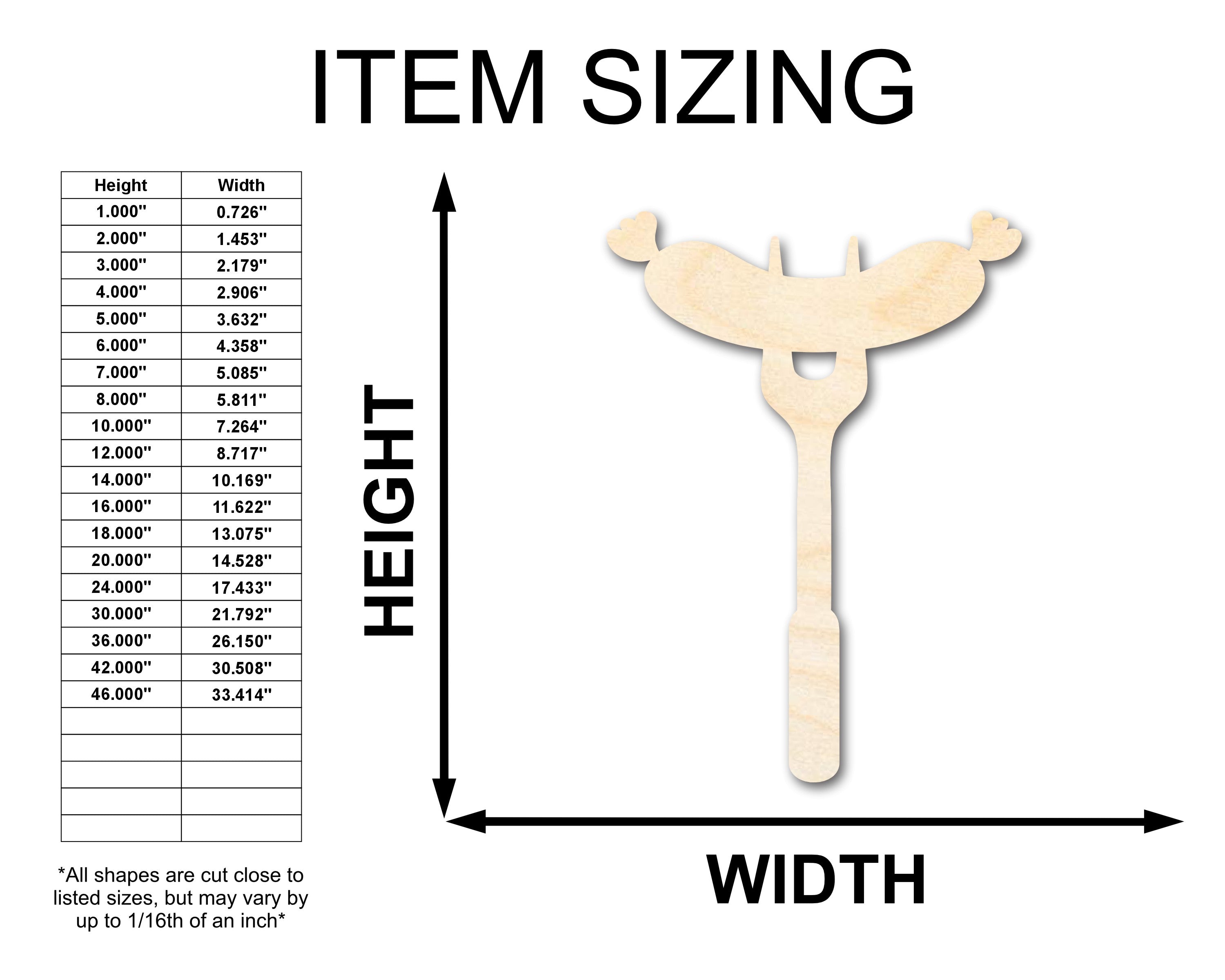 Unfinished Baltic Birch Wood BBQ Sausage - Shaped Craft Cutouts for Up to 46 DIY Projects