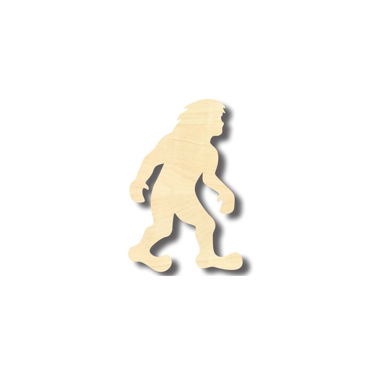 DIY Unfinished Bigfoot - Shaped Wood Crafts up to 46 Inches