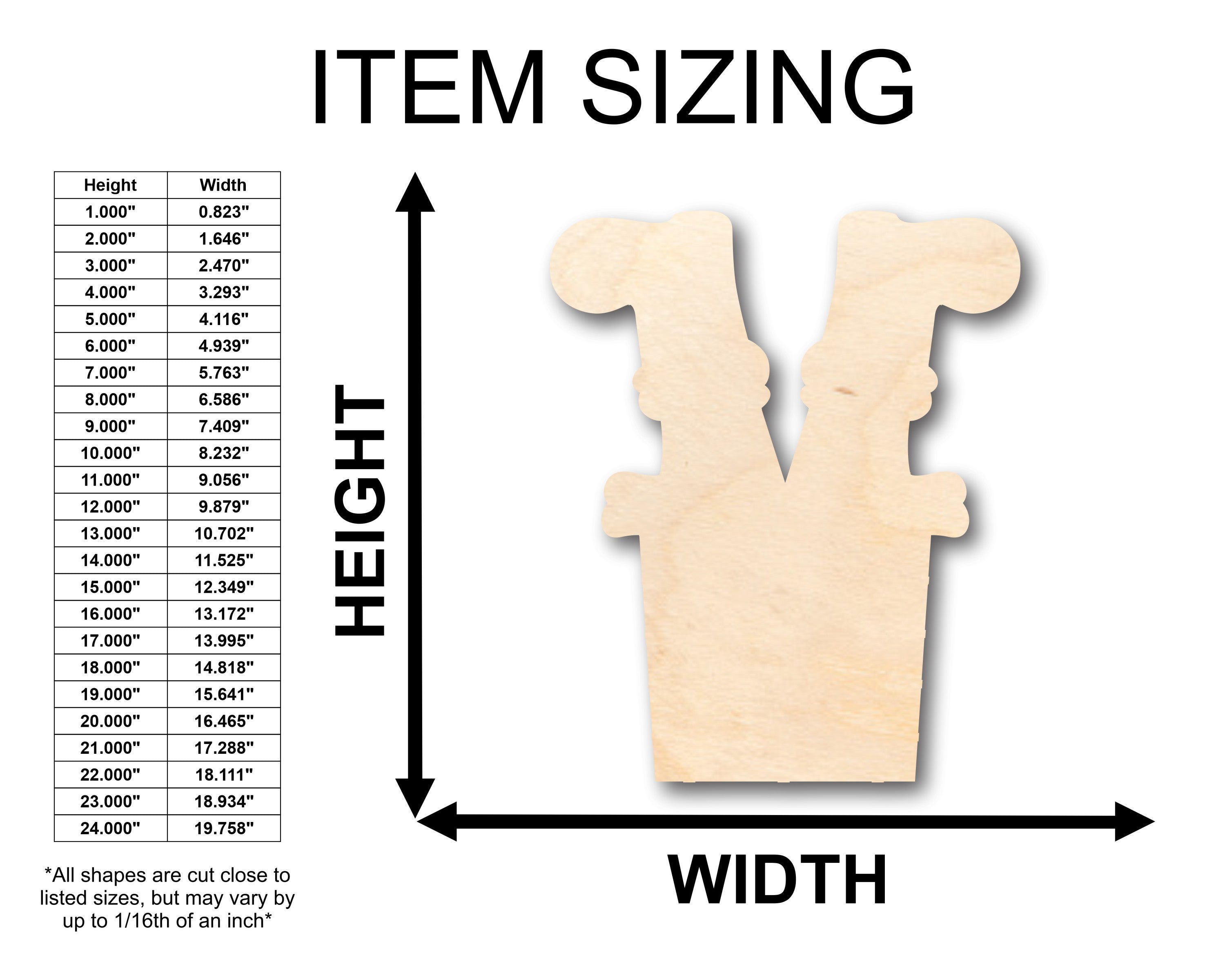 DIY Unfinished Wood Santa Chimney Shape for Up to 46 Crafts