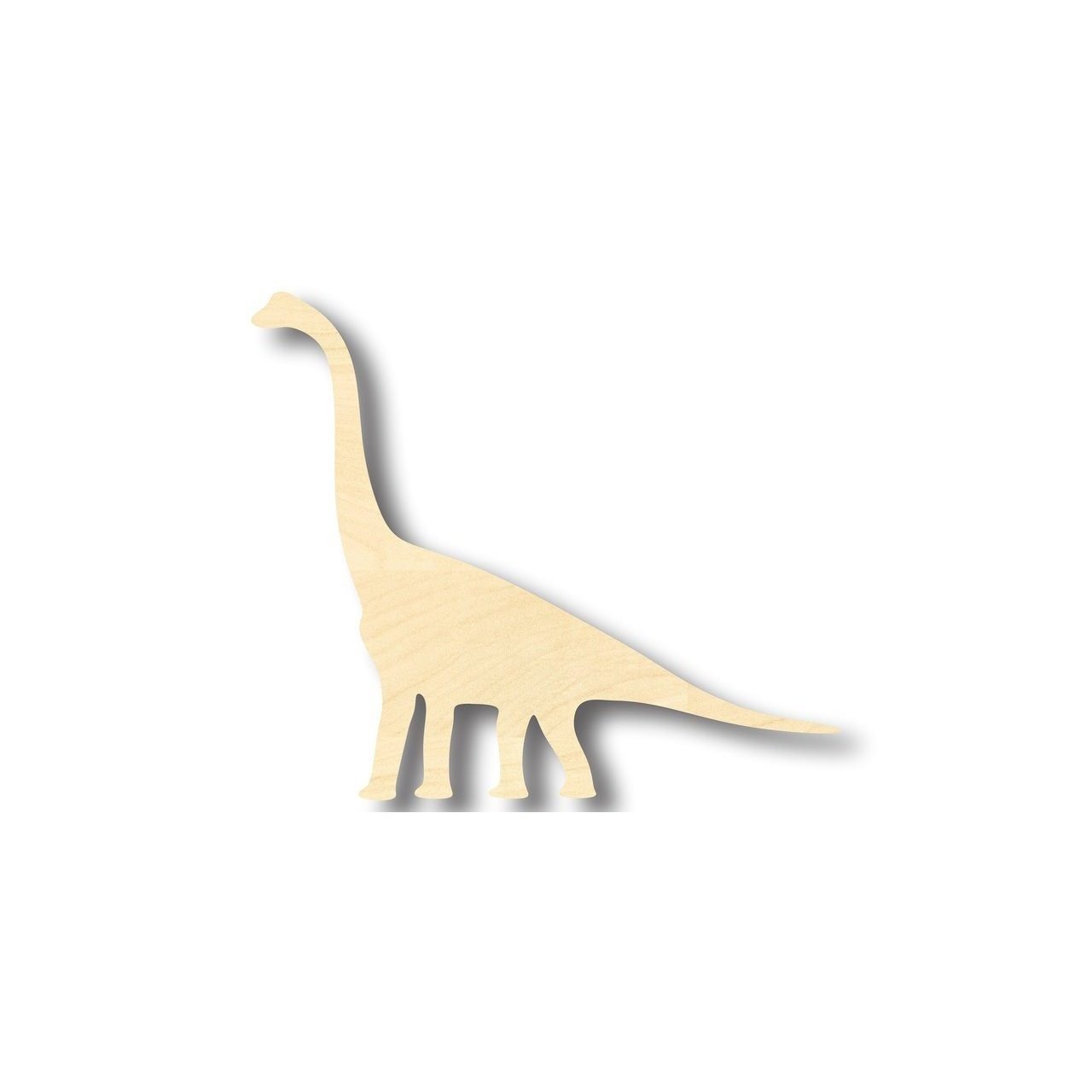 DIY Unfinished Wood Brachiosaurus Shape - Ideal for Dinosaur Crafts up to 46