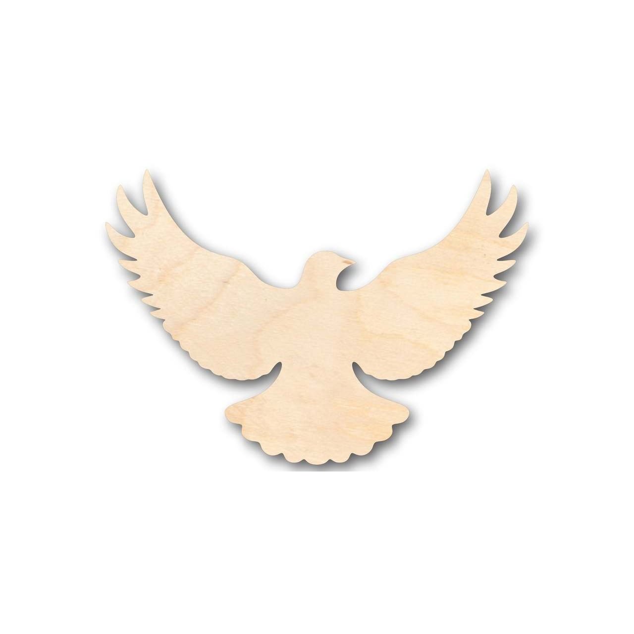DIY Unfinished Wood Flying Dove Shape for Bird & Wildlife Crafts up to 46