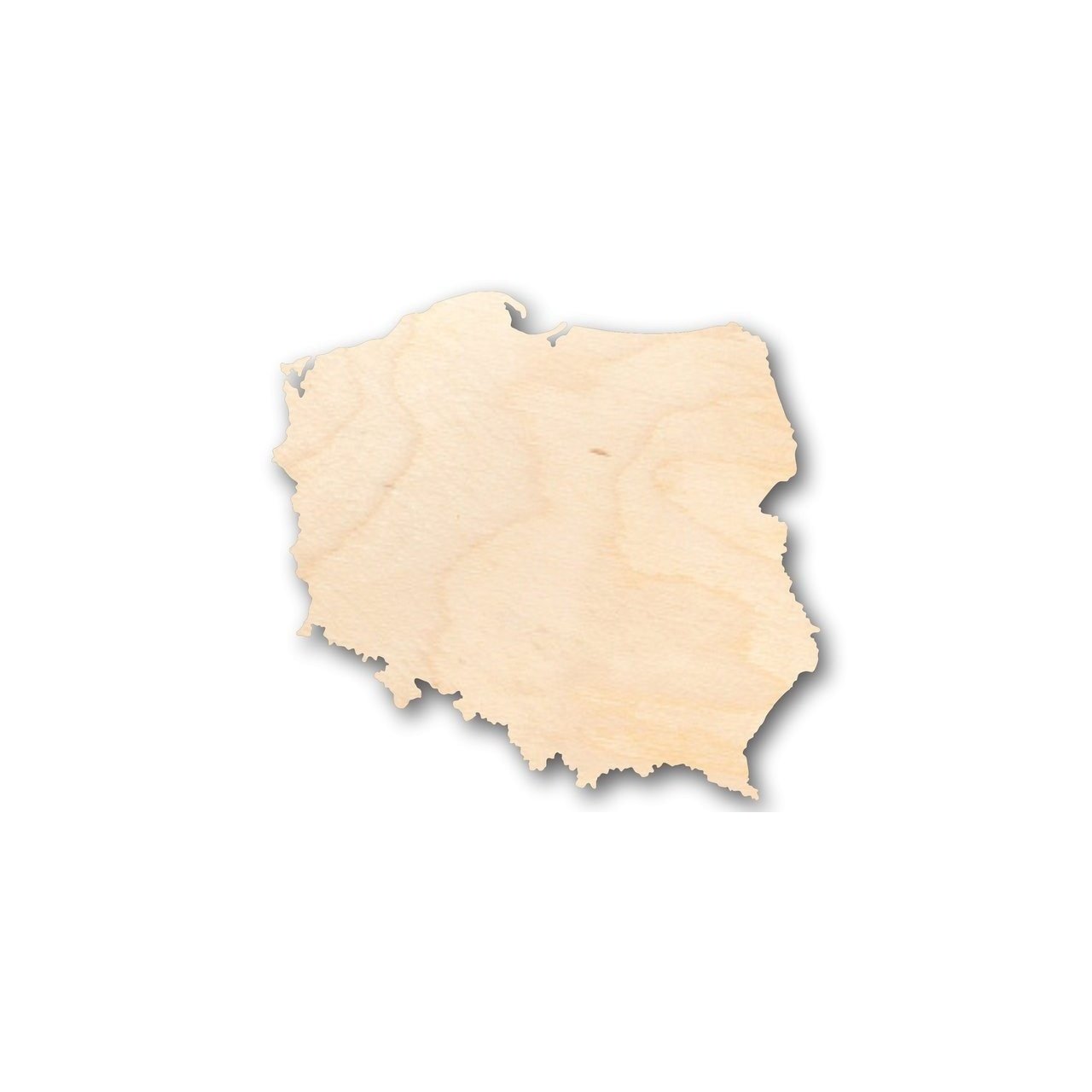 DIY Unfinished Poland - Shaped Wood Craft up to 46 - inch Width