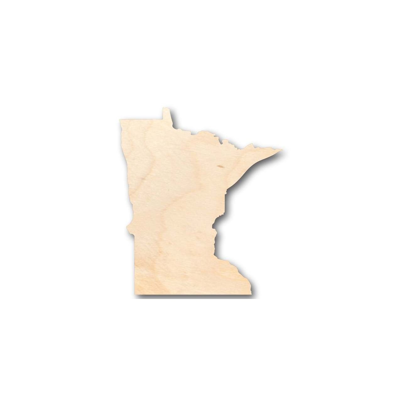 Unfinished Wood Craft - Minnesota State Shape for Up to 46 DIY Projects